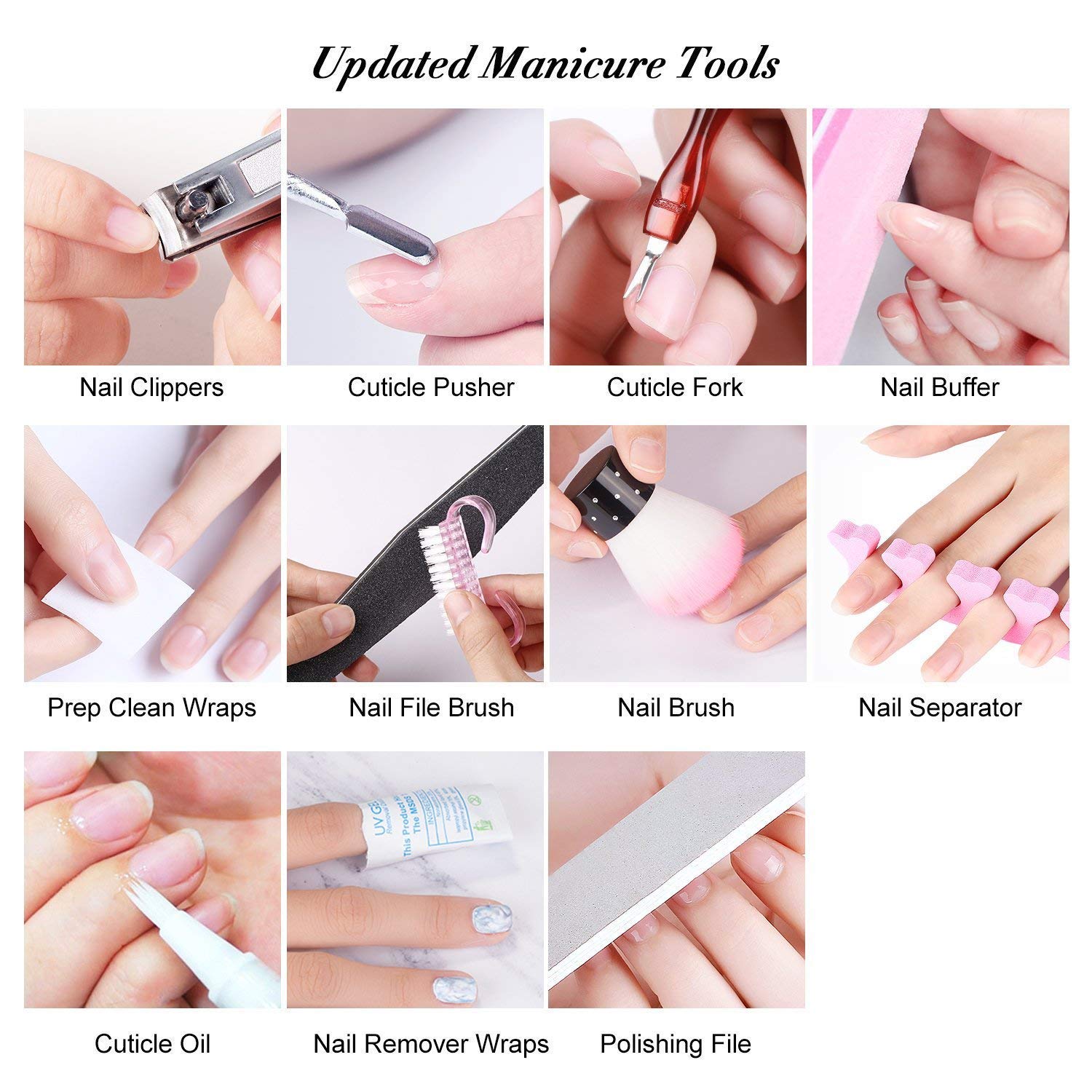 Vishine Gel Nail Polish Starter Kit + 48W SUNOne Lamp – 6 Colors, Base & Top Coats