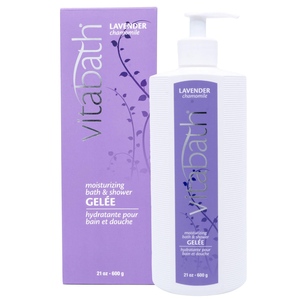 Vitabath Lavender Chamomile Moisturizing Bath & Shower Gel – Calming Hydration, 21 oz