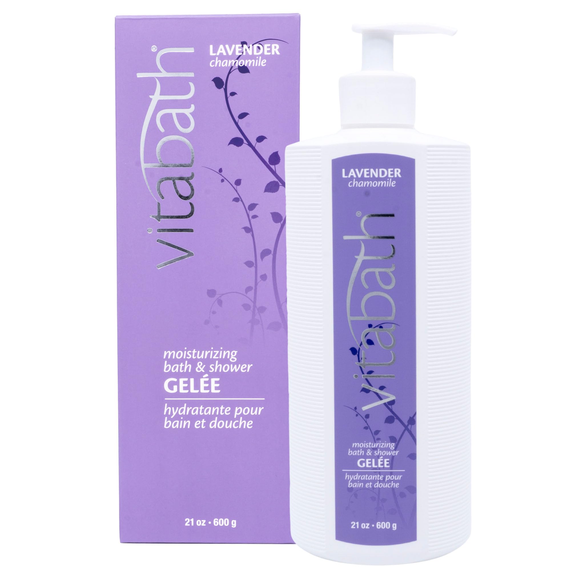 Vitabath Lavender Chamomile Moisturizing Bath & Shower Gel – Calming Hydration, 21 oz