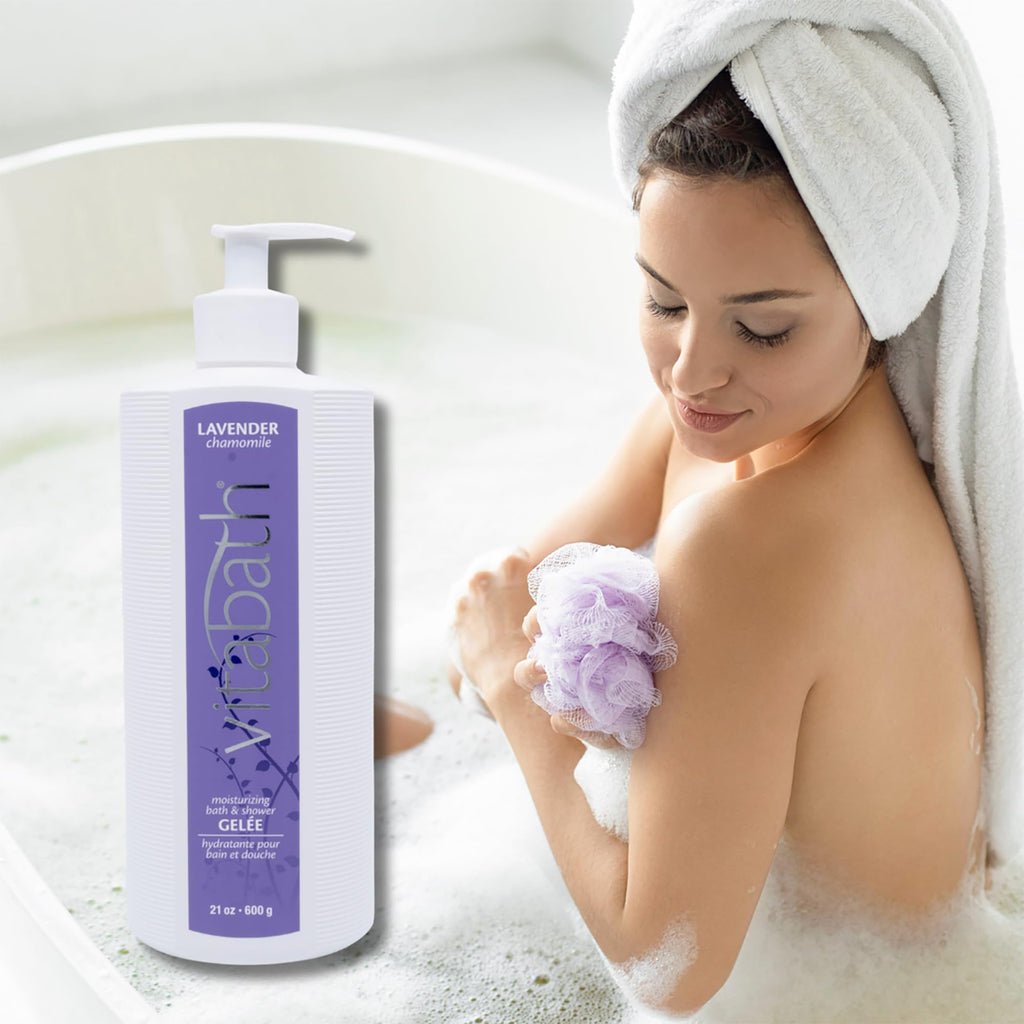 Vitabath Lavender Chamomile Moisturizing Bath & Shower Gel – Calming Hydration, 21 oz