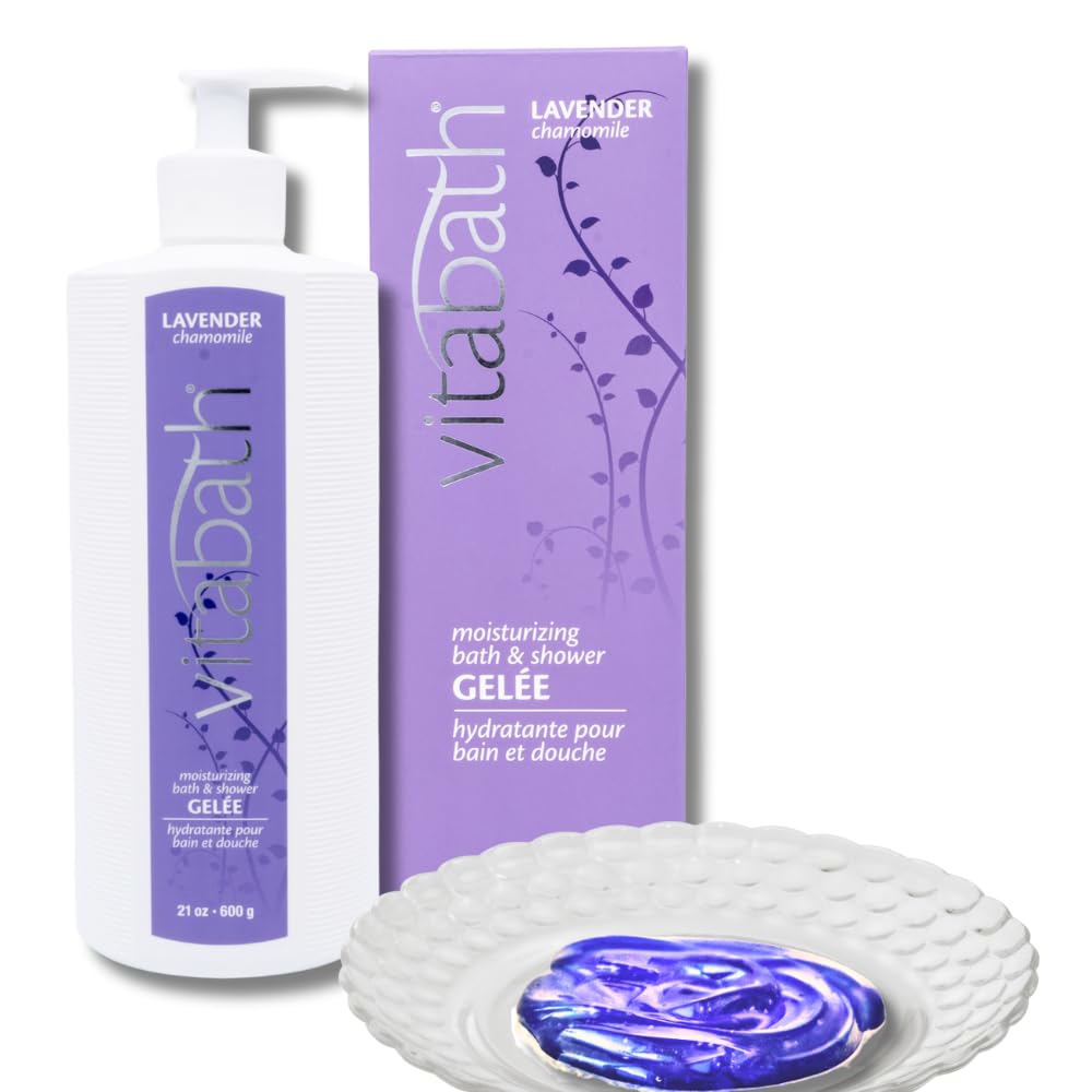 Vitabath Lavender Chamomile Moisturizing Bath & Shower Gel – Calming Hydration, 21 oz