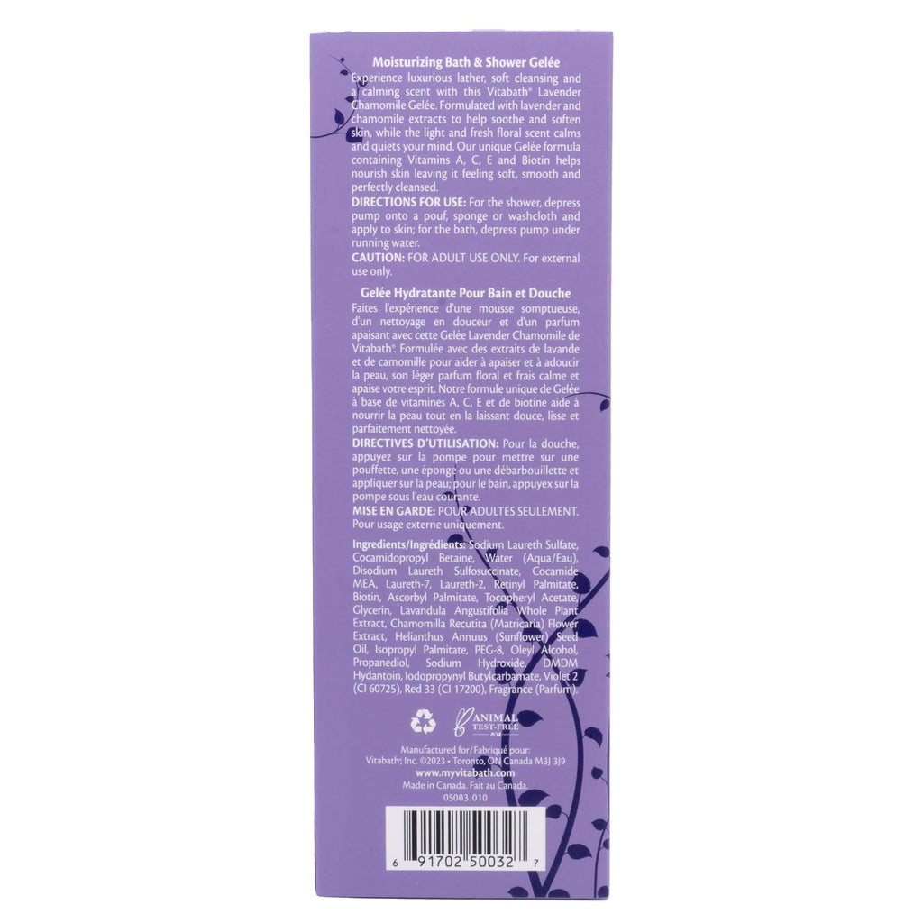 Vitabath Lavender Chamomile Moisturizing Bath & Shower Gel – Calming Hydration, 21 oz