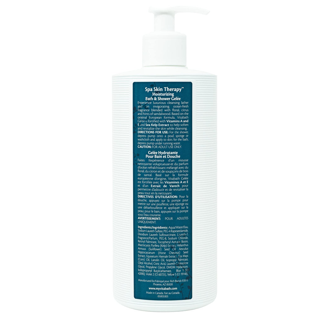 Vitabath ORIGINAL Spring Green Moisturizing Bath & Shower Gel – Sandalwood, 10.5 oz