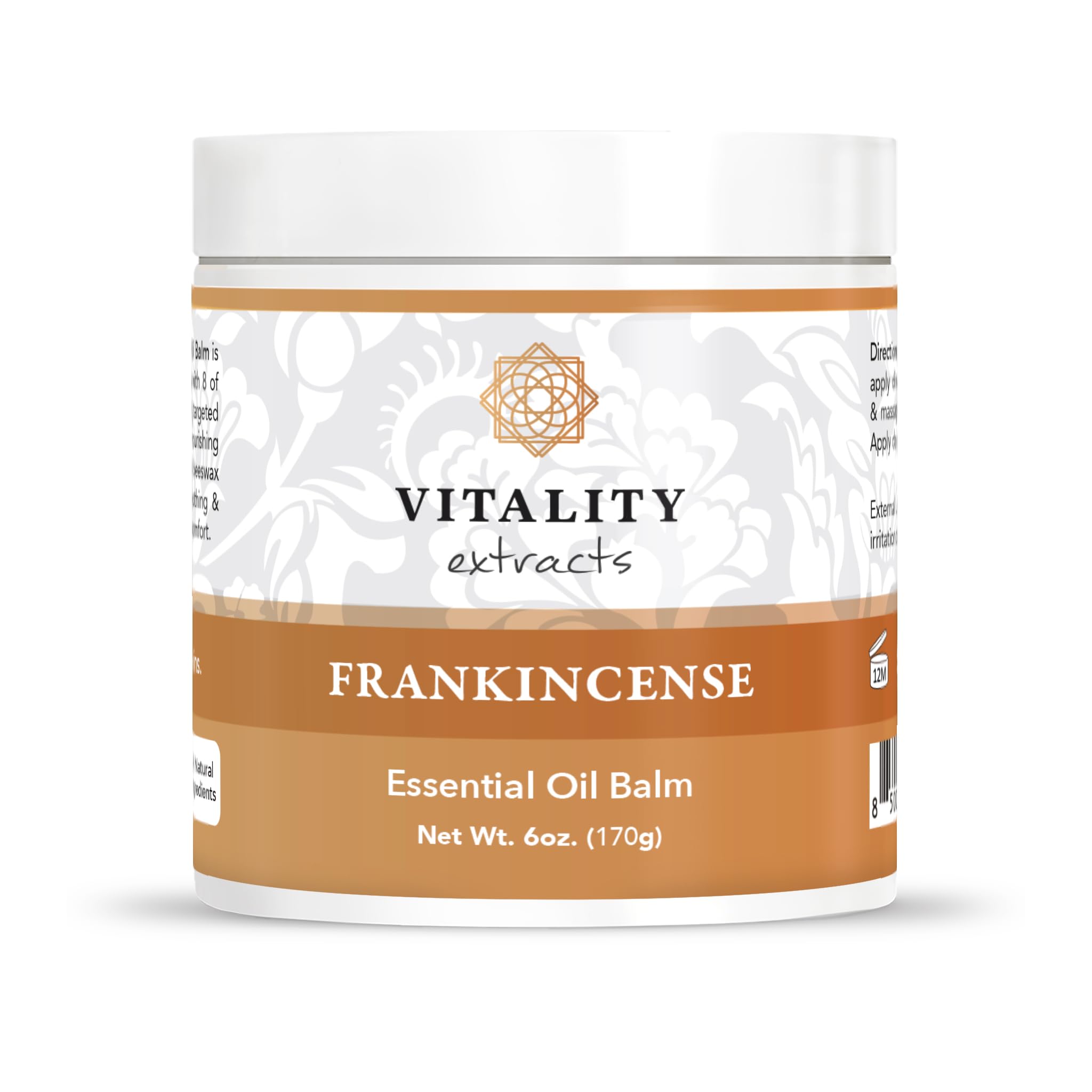 Vitality Extracts Frankincense Balm – 6oz, Boswellia Serrata, Beeswax & Olive Oil
