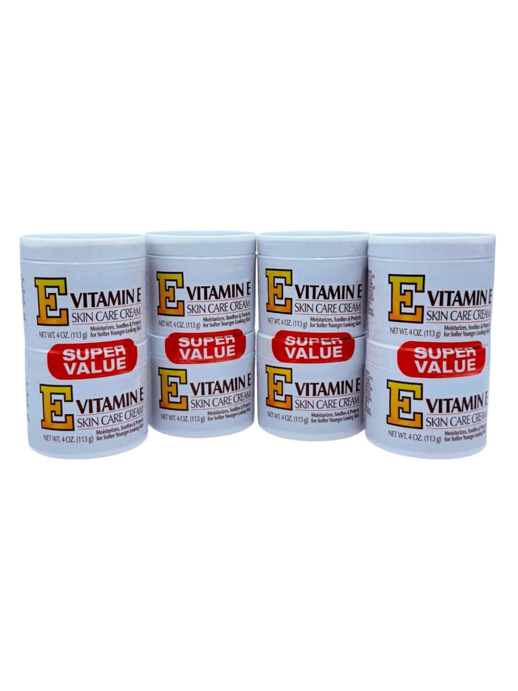 Vitamin E Skin Care Cream 4oz Jar Twin Pack – Intensive Moisturizer for Dry Skin