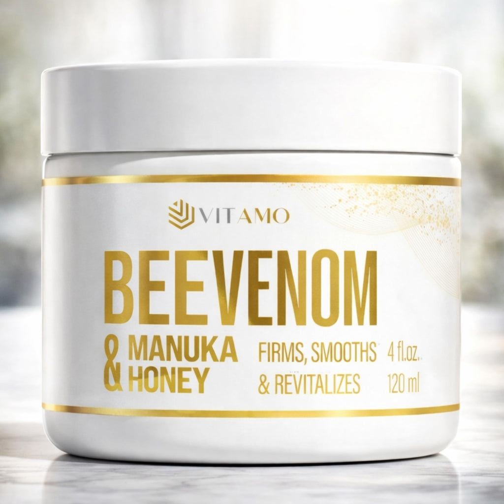 Vitamo Bee Venom Skin Treatment Cream – Firming Face & Neck Moisturizer | Made in USA