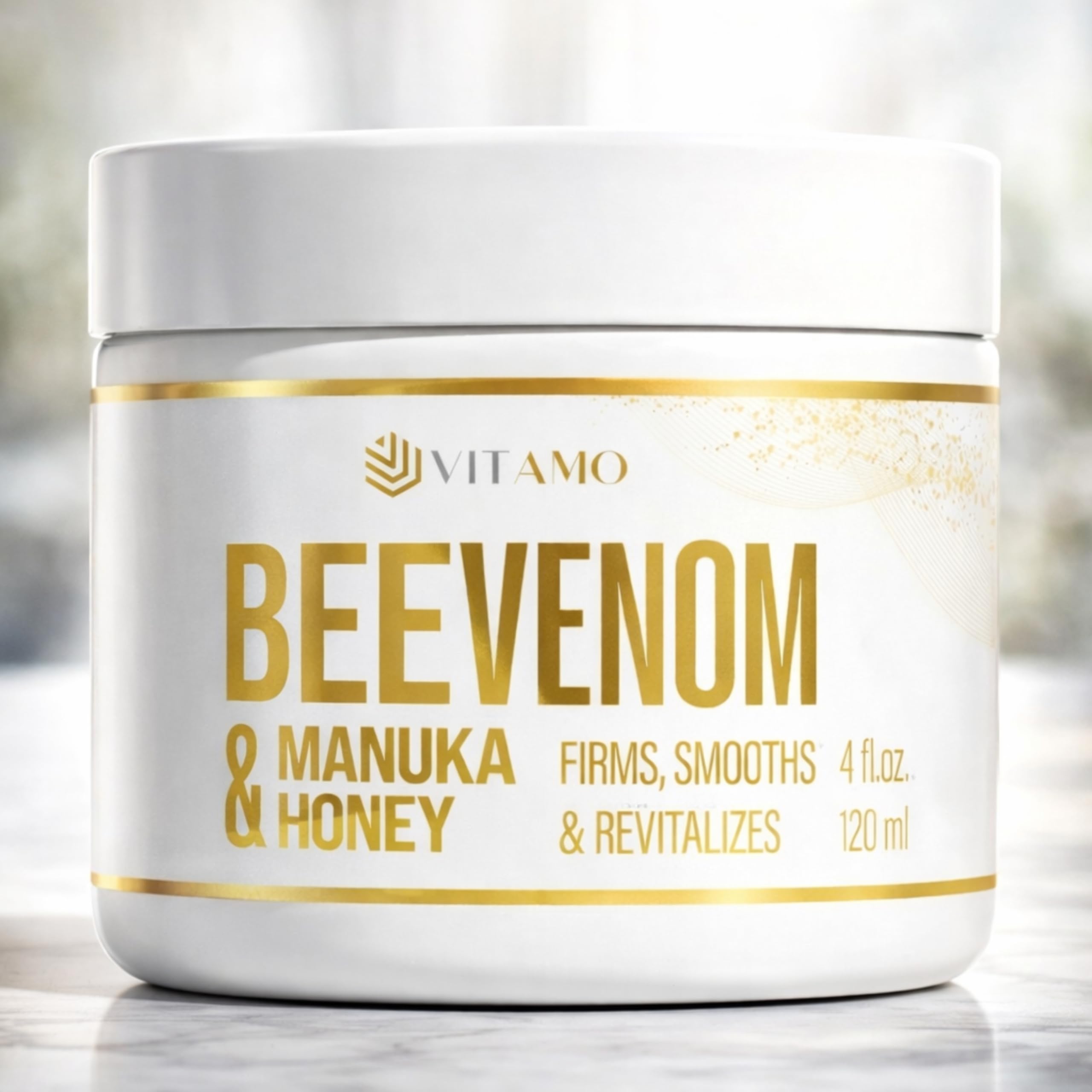Vitamo Bee Venom Skin Treatment Cream – Firming Face & Neck Moisturizer | Made in USA