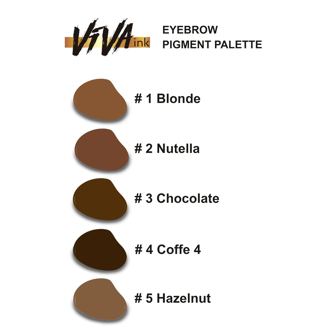 VIVA INK Eyebrow Pigment Blonde – Long-Lasting Microblading Ink (0.2 oz)