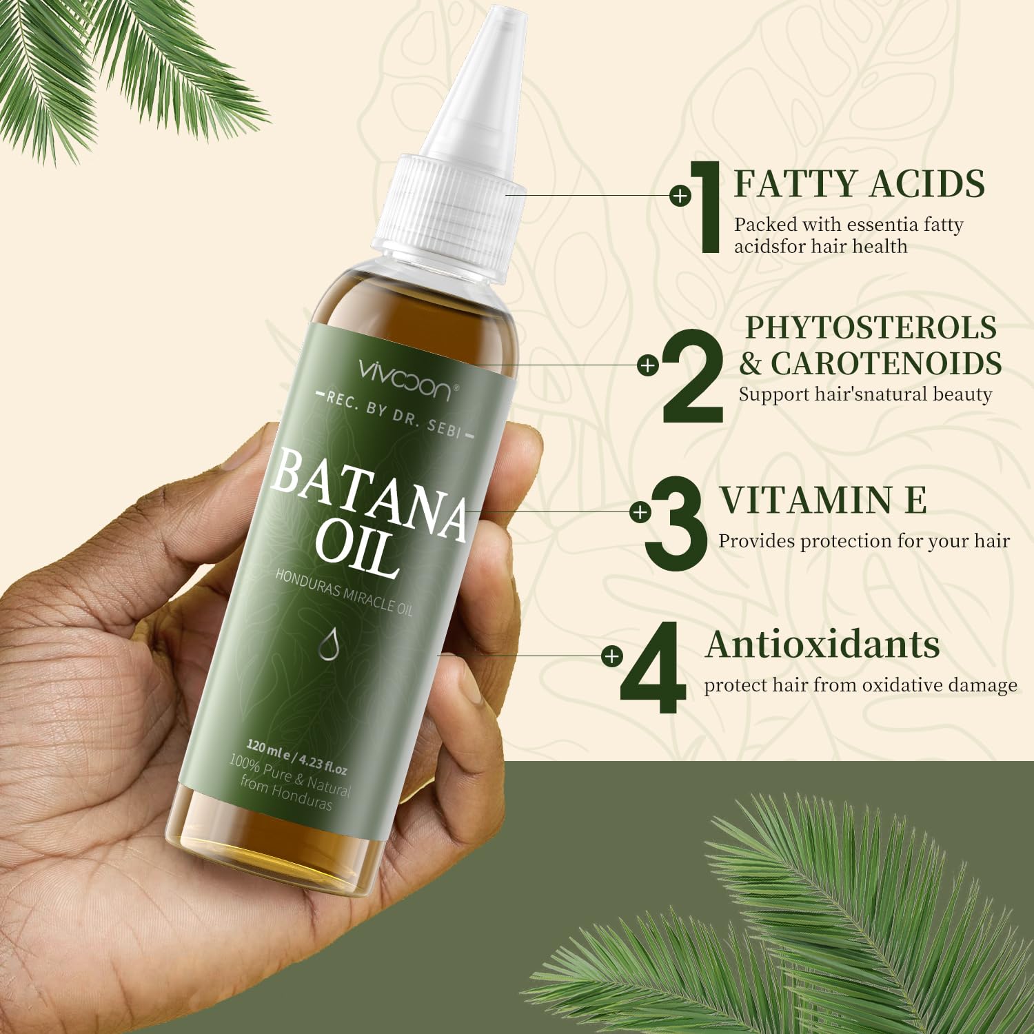 Vivccon Batana Oil Kit (Pack of 2) for Hair Conditioning, Skin Radiance & Wellness – Men & Women