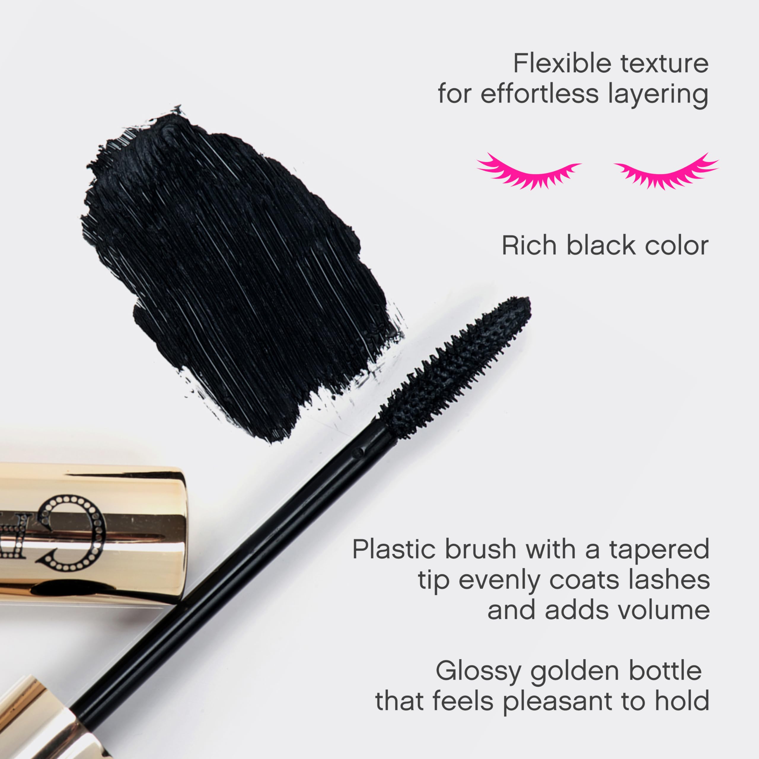 Vivienne Sabó Cabaret Premiere Black Mascara – Defined, Voluminous Lashes, Smudge-Proof, Cruelty-Free, Made in Europe (2x0.6oz, 01 Black)