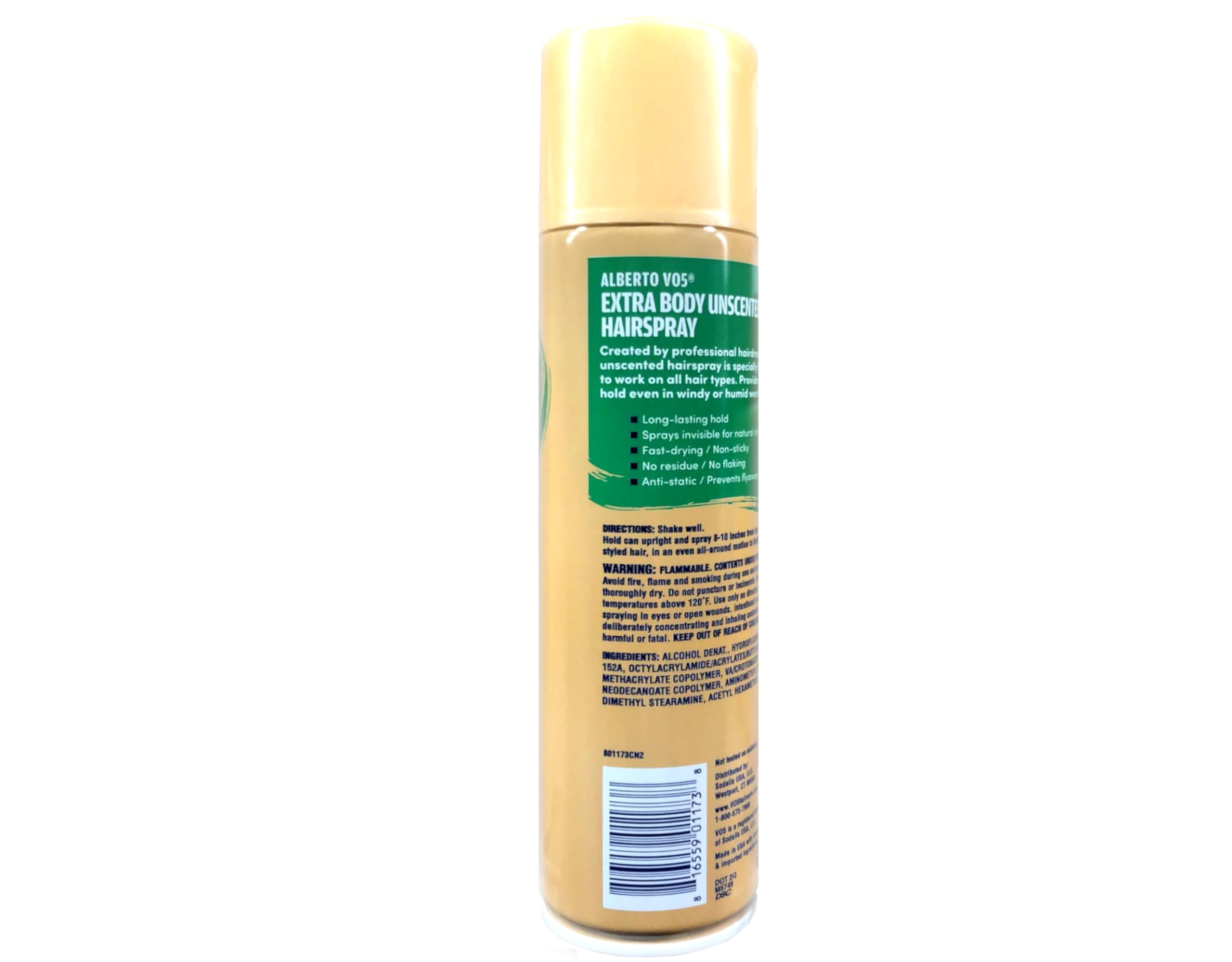 VO5 Crystal Clear Hairspray Unscented 8.5 oz — Strong Hold, Invisible Finish (Pack of 6)