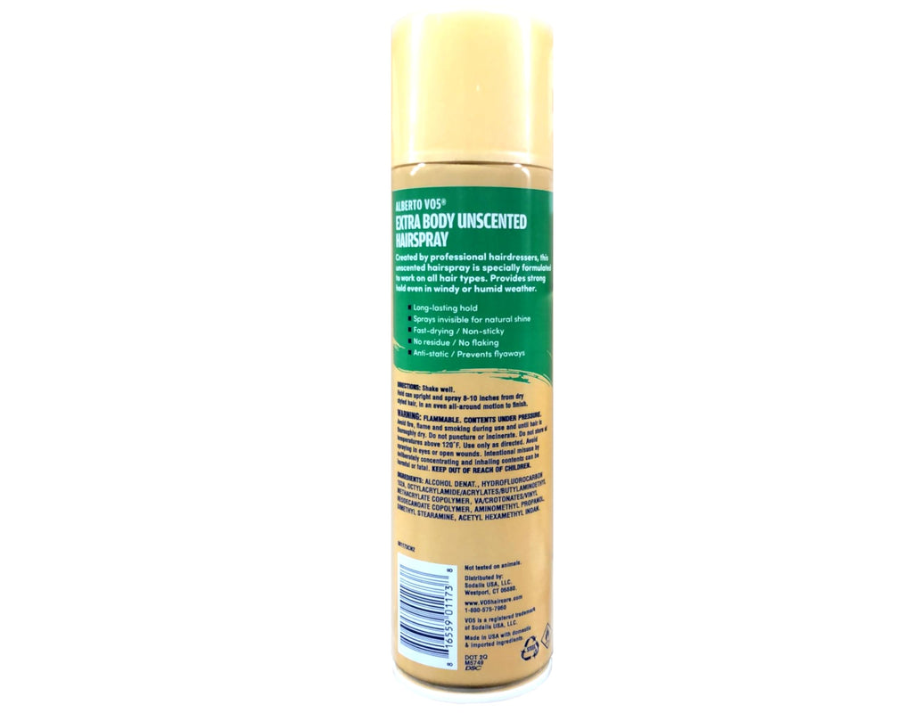 VO5 Crystal Clear Hairspray Unscented 8.5 oz — Strong Hold, Invisible Finish (Pack of 6)