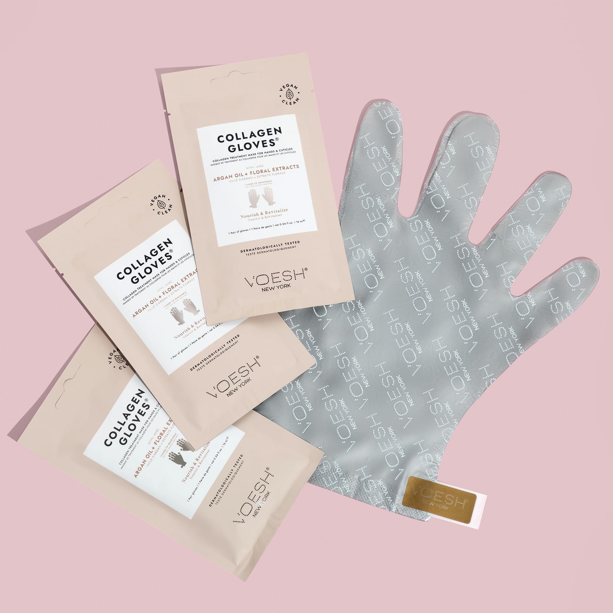 VOESH Collagen Gloves – Vegan Hand Masks (4 Pack) Hydrating Hand Care