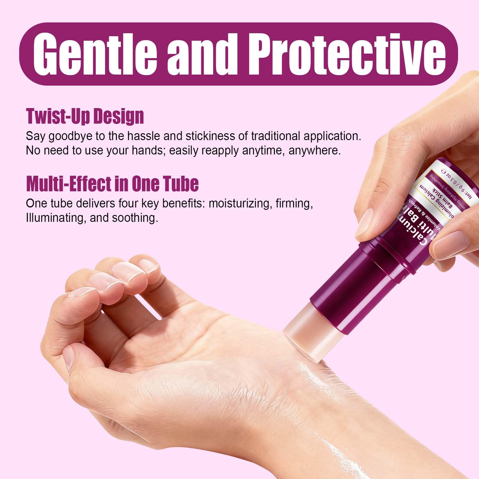 VOGSIG Calcium Enriched Multi Balm Stick – Collagen Moisturizing & Firming Skincare (2 x 9g)