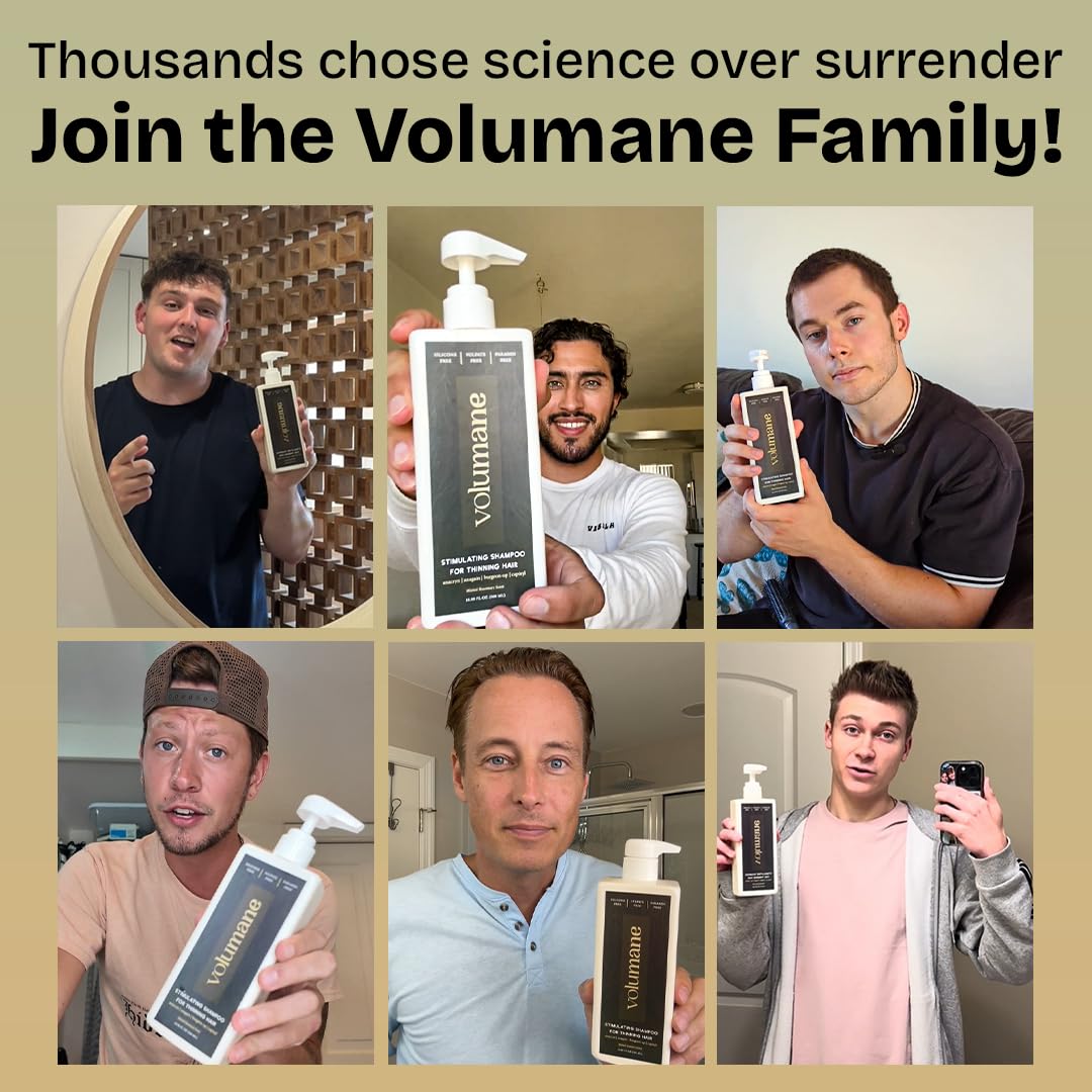 Volumane Anti-Thinning Shampoo for Men – Thickening & Regrowth Support | Sulfate & Silicone Free