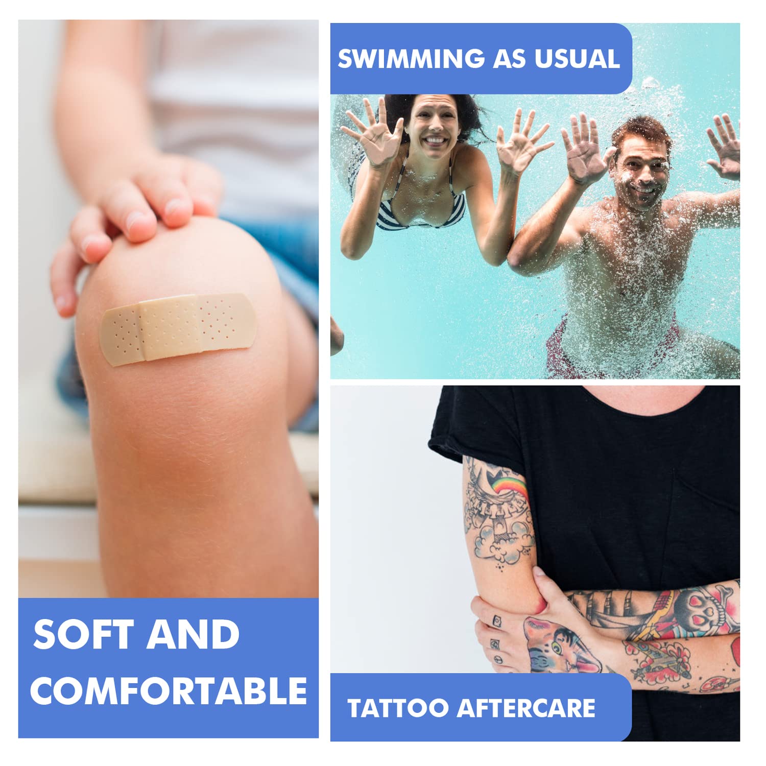 VOOVAO Tattoo Aftercare Waterproof Bandage – Transparent Second Skin (9.84 in x 10.9 yd)