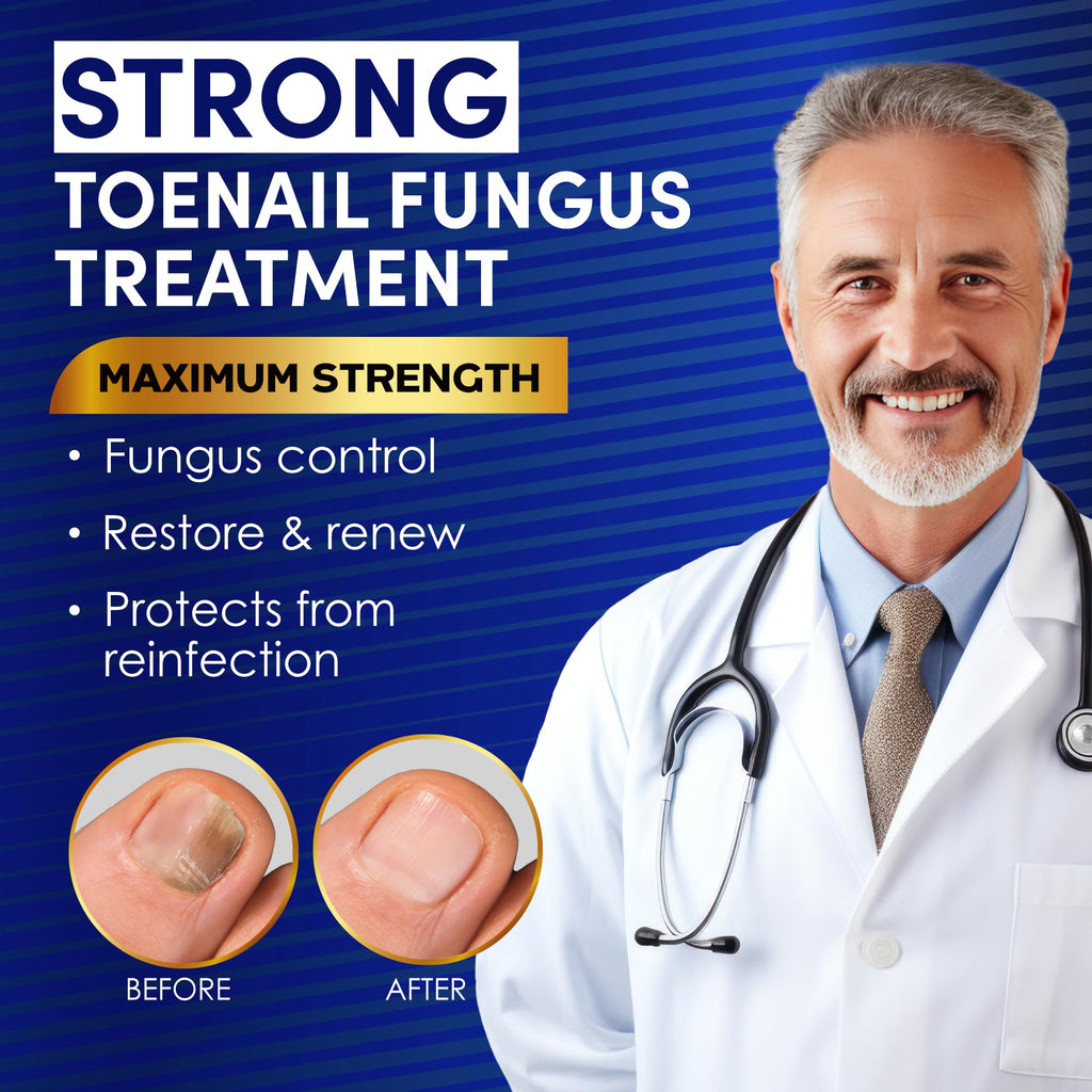 VTROUY Toenail Fungus Treatment Extra Strength – 2 Bottle Nail & Toe Solution with 25% Undecylenic Acid & Tea Tree Oil