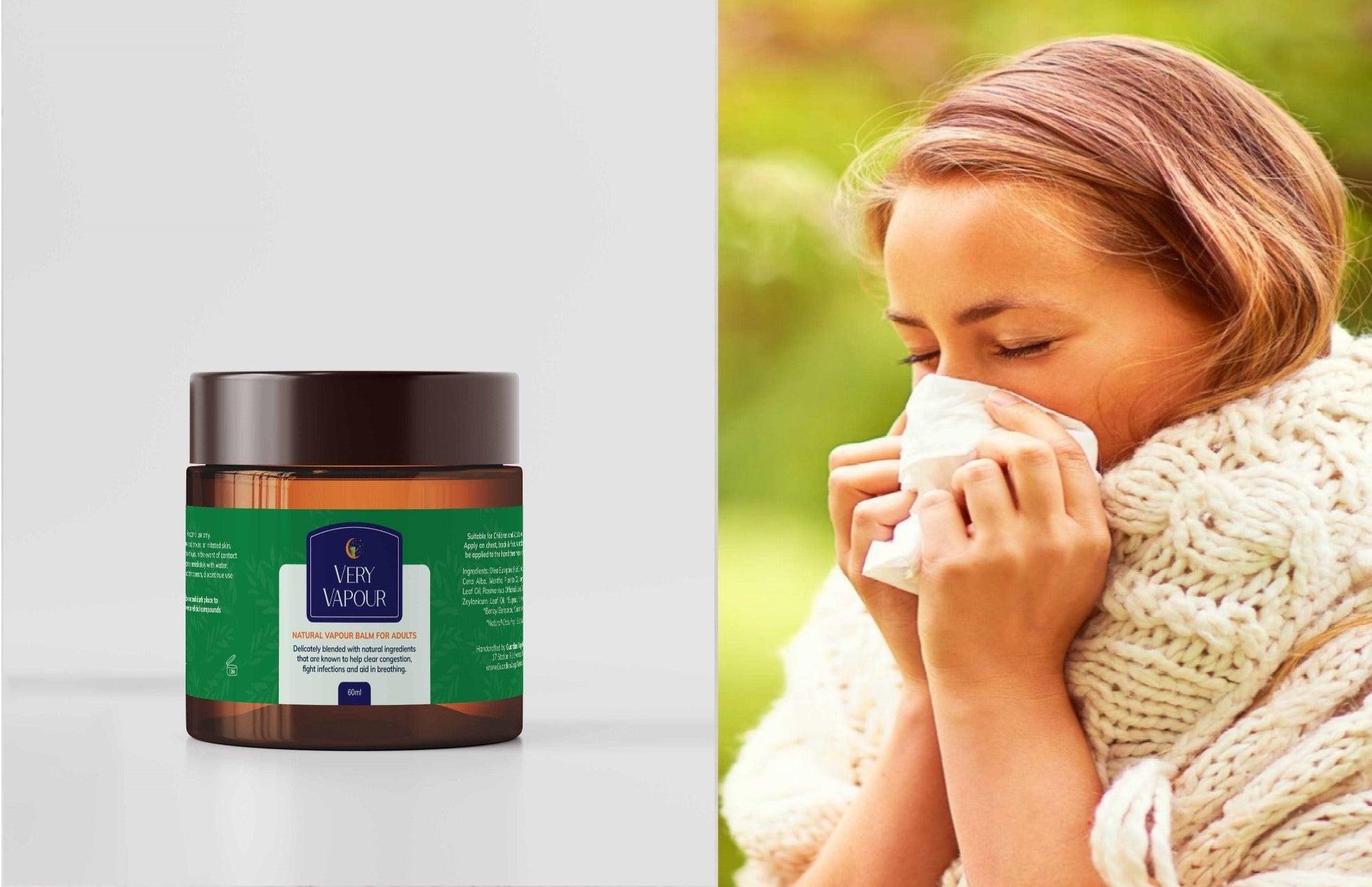Very Vapour -  Vapor Rub, All Natural Ingredients, Coughs, Colds, Chest Rub, Fever Relief
