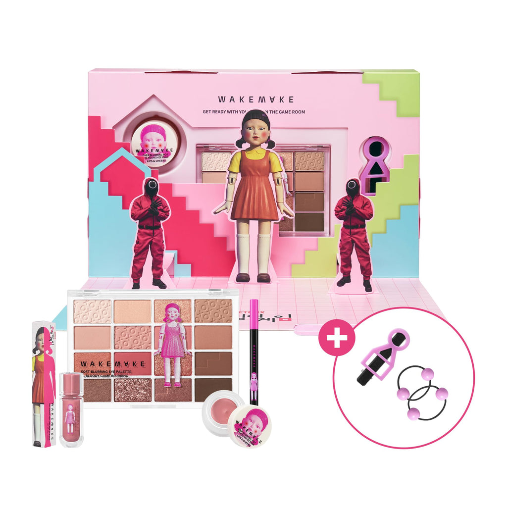 WAKEMAKE WM X Netflix Squid Game Get Ready with Younghee Makeup Set | Korean Makeup Kit