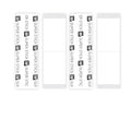 Walker Tape Co. Stick Tape Straight Strips 36 pcs Clear 1x3