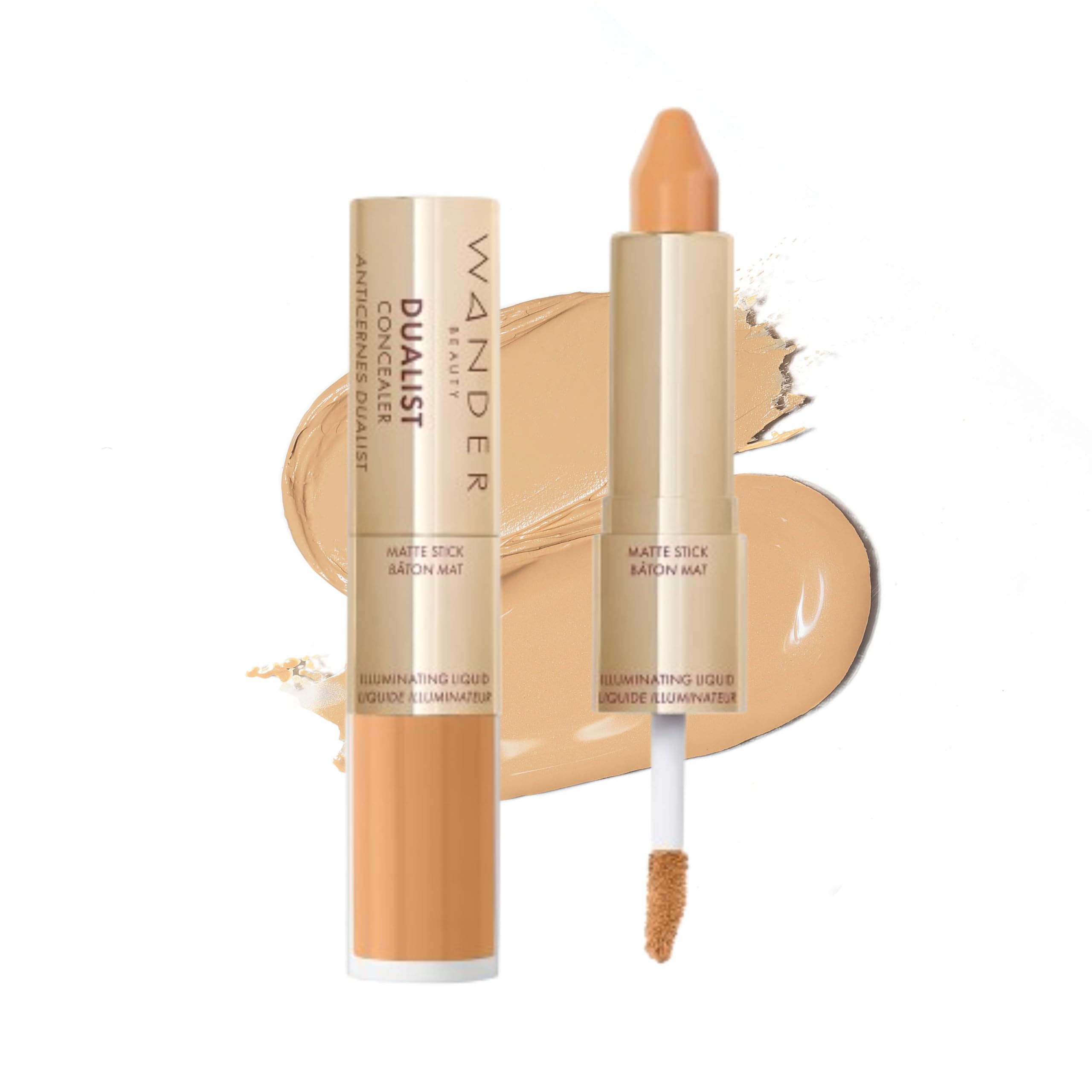 Wander Beauty Dualist Matte & Illuminating Concealer Duo - Golden Medium