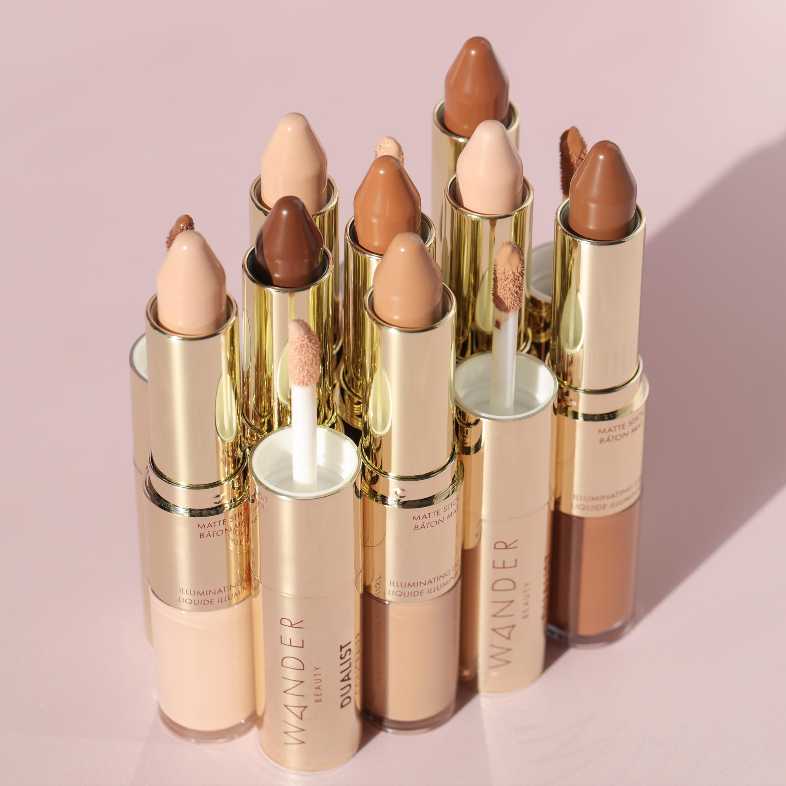 Wander Beauty Dualist Concealer – Matte + Illuminating, Fair & Tan, 0.28 oz (Pack of 1)