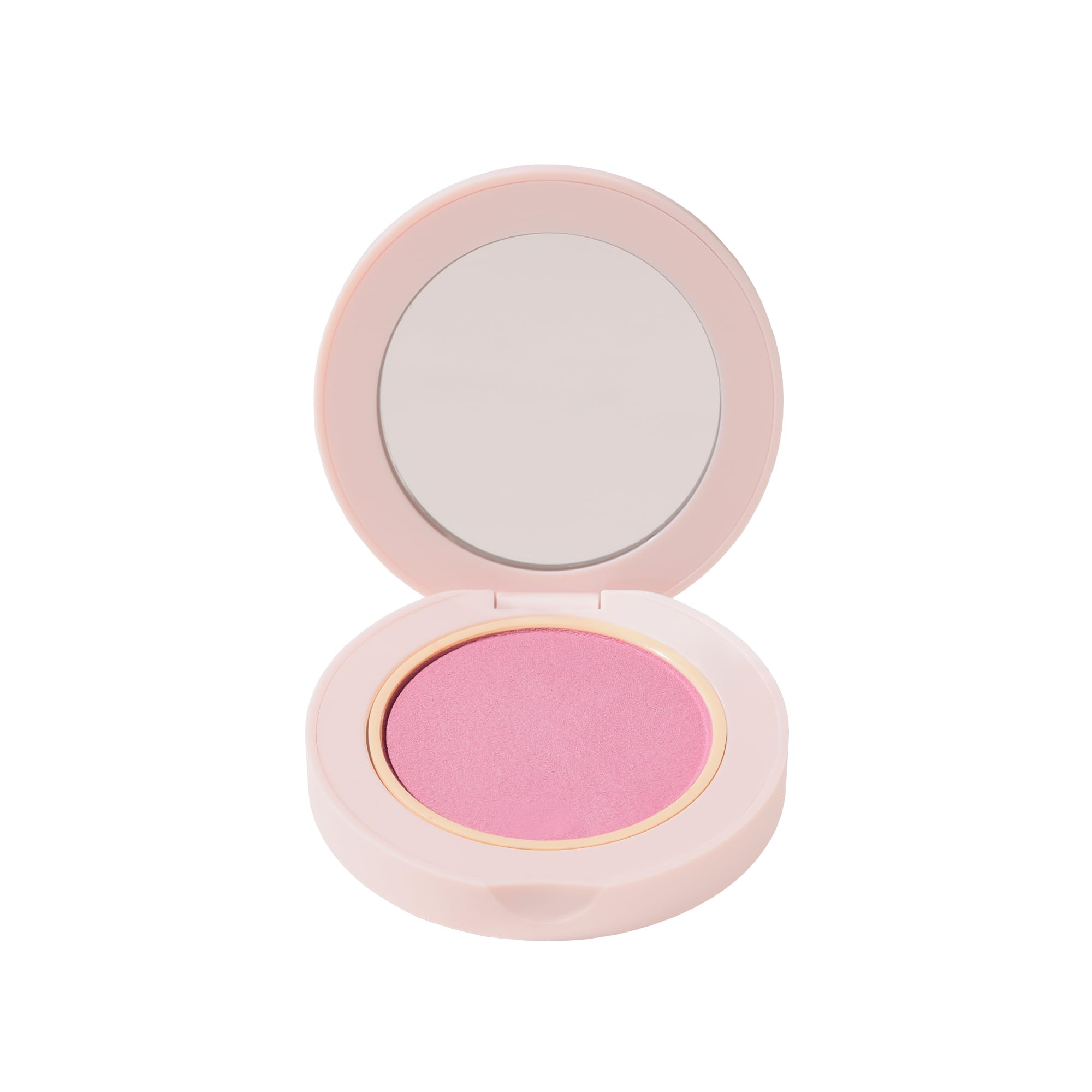 Wander Beauty Hydrating Powder Blush - Lightweight Pink Blush with Hyaluronic Acid, Squalane & Aloe - Priority Pink 0.18 oz