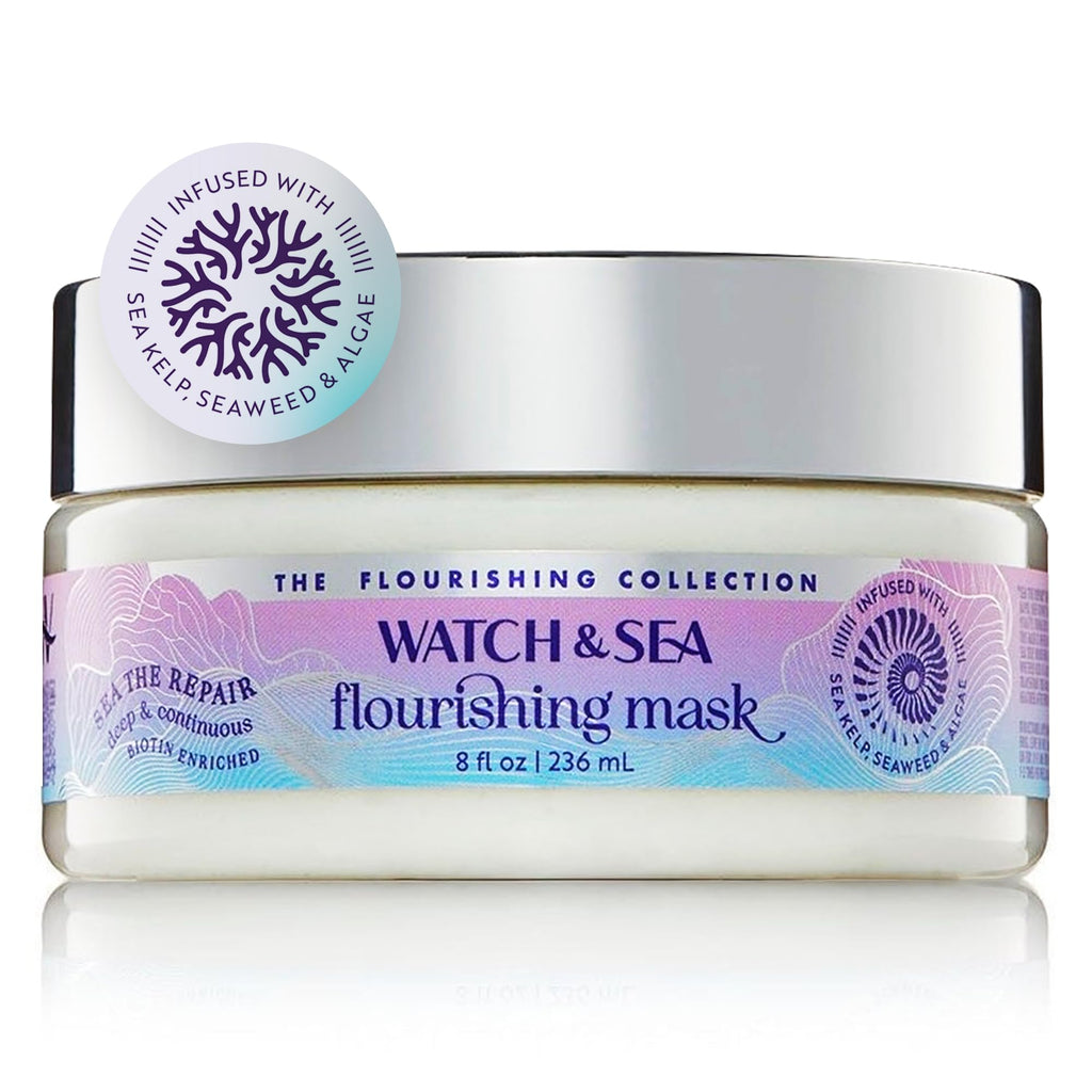 Watch & Sea Deep and Continuous Flourishing Hair Mask – Deep Conditioning for All Hair Types (8 oz)