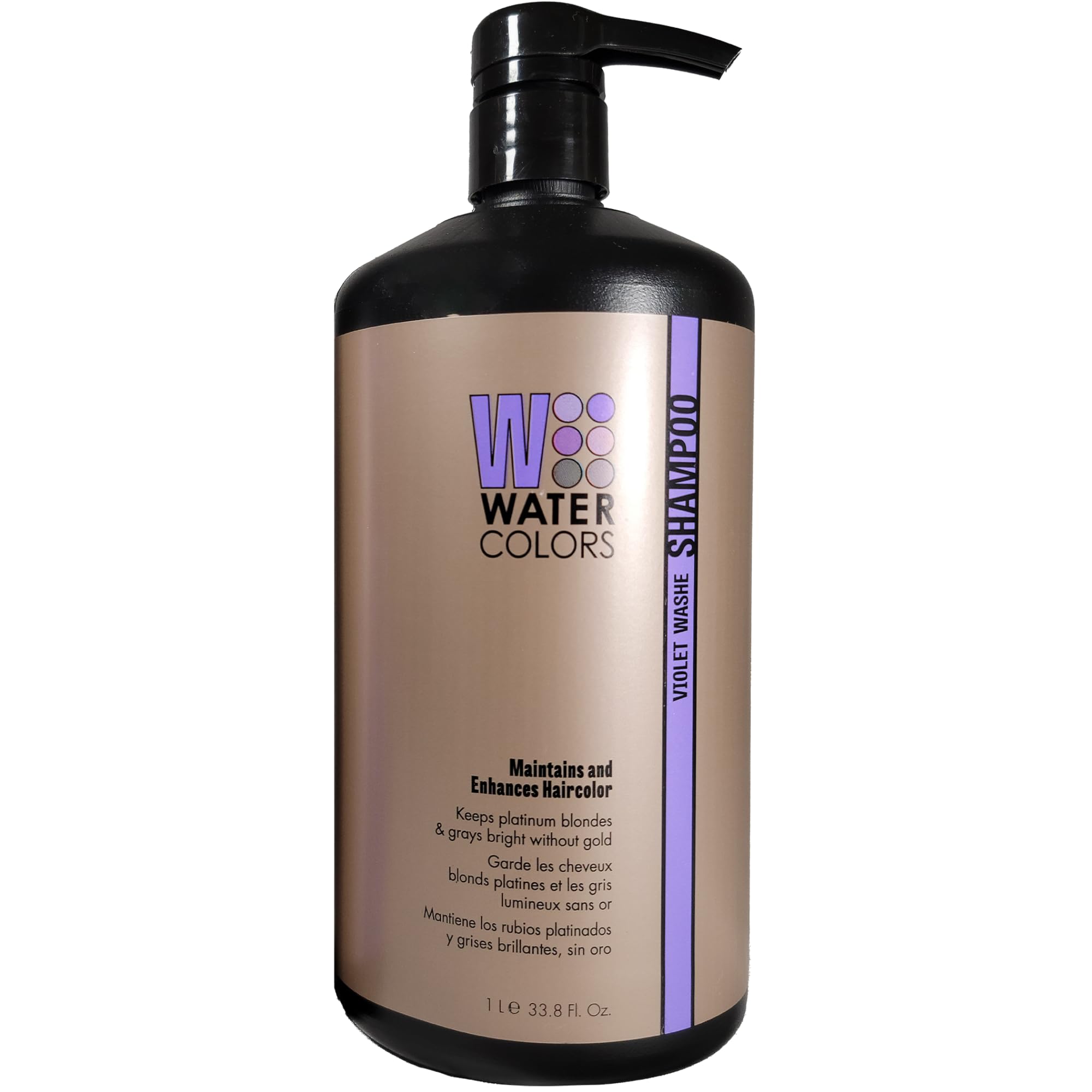 Watercolors Violet Wash Color-Depositing Shampoo — Sulfate & Paraben Free | 3-in-1 Color Care