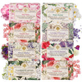 Wavertree & London Assorted Fabulous Florals Soap Bars (Pack of 8) – 7oz Triple-Milled with Shea Butter & Plant Oils
