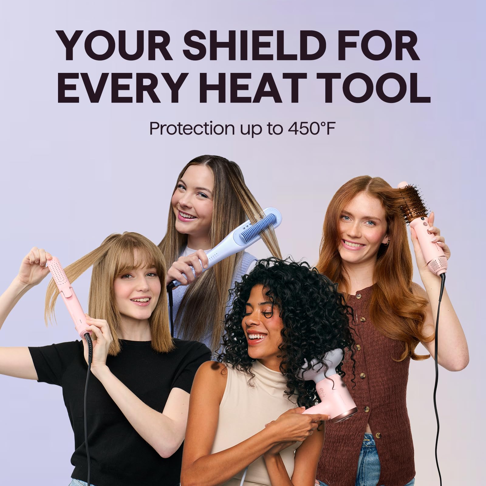 Wavytalk Smooth Barrier Heat Protectant Spray - 450°F Protection & Frizz Control