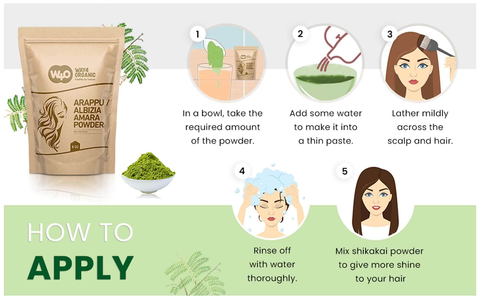 WAY 4 ORGANIC W4O Arappu Powder 8 Oz – Natural Hair Care & Scalp Support