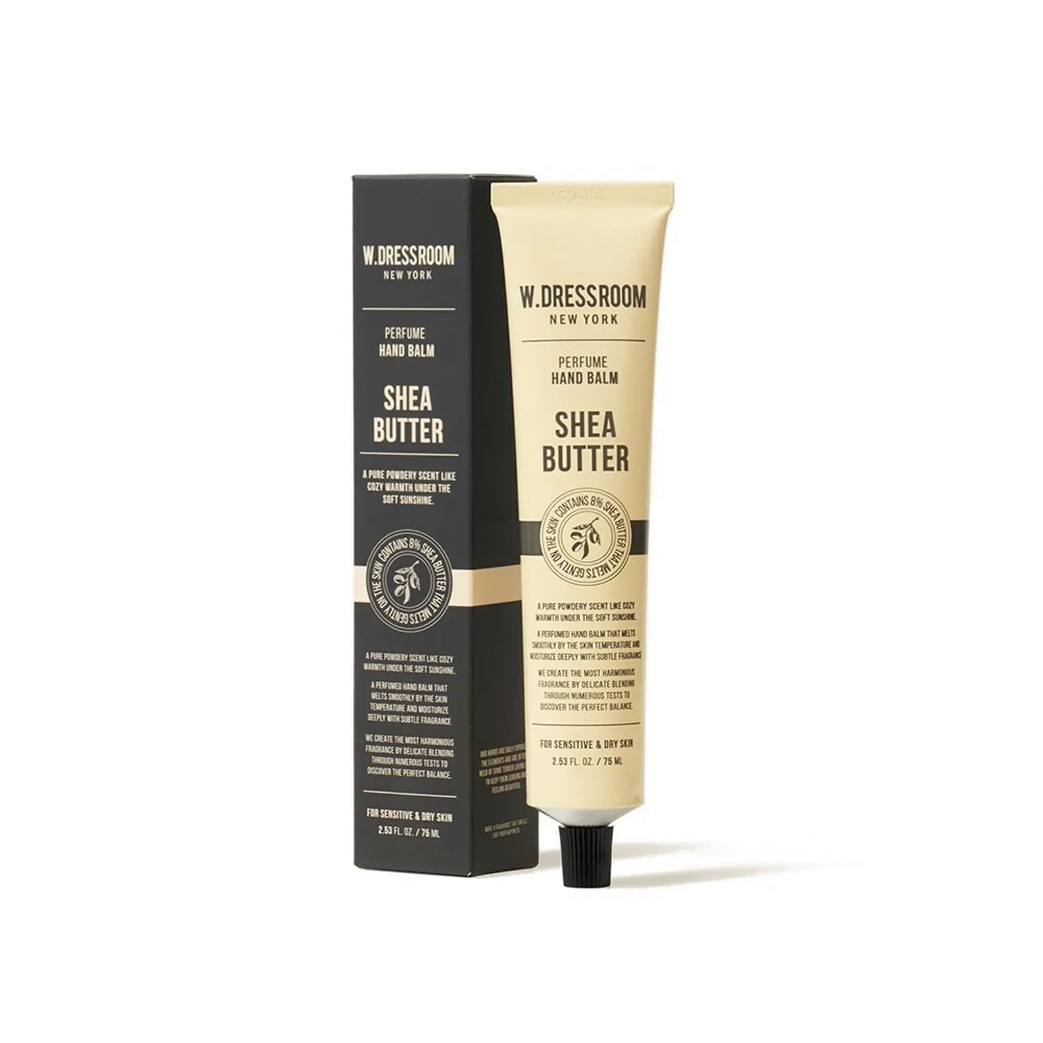 WDressroom Perfume Scented Hand Balm with 8% Shea Butter – Non-Greasy, Fast-Absorbing Korean Hand Cream, 75 ml