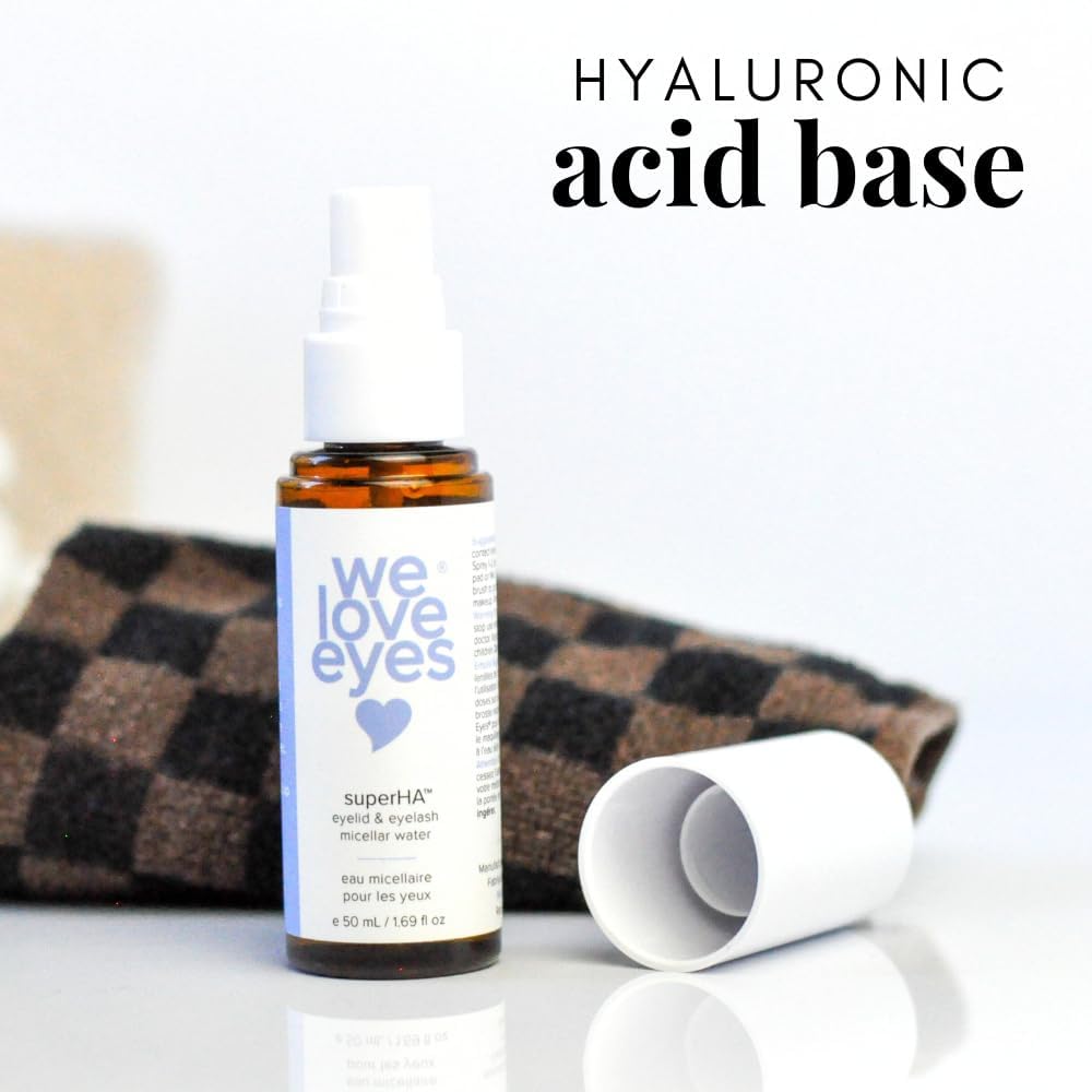 We Love Eyes - superHA Eyelid & Eyelash Micellar Water | Gentle, Oil-Free Makeup Removal
