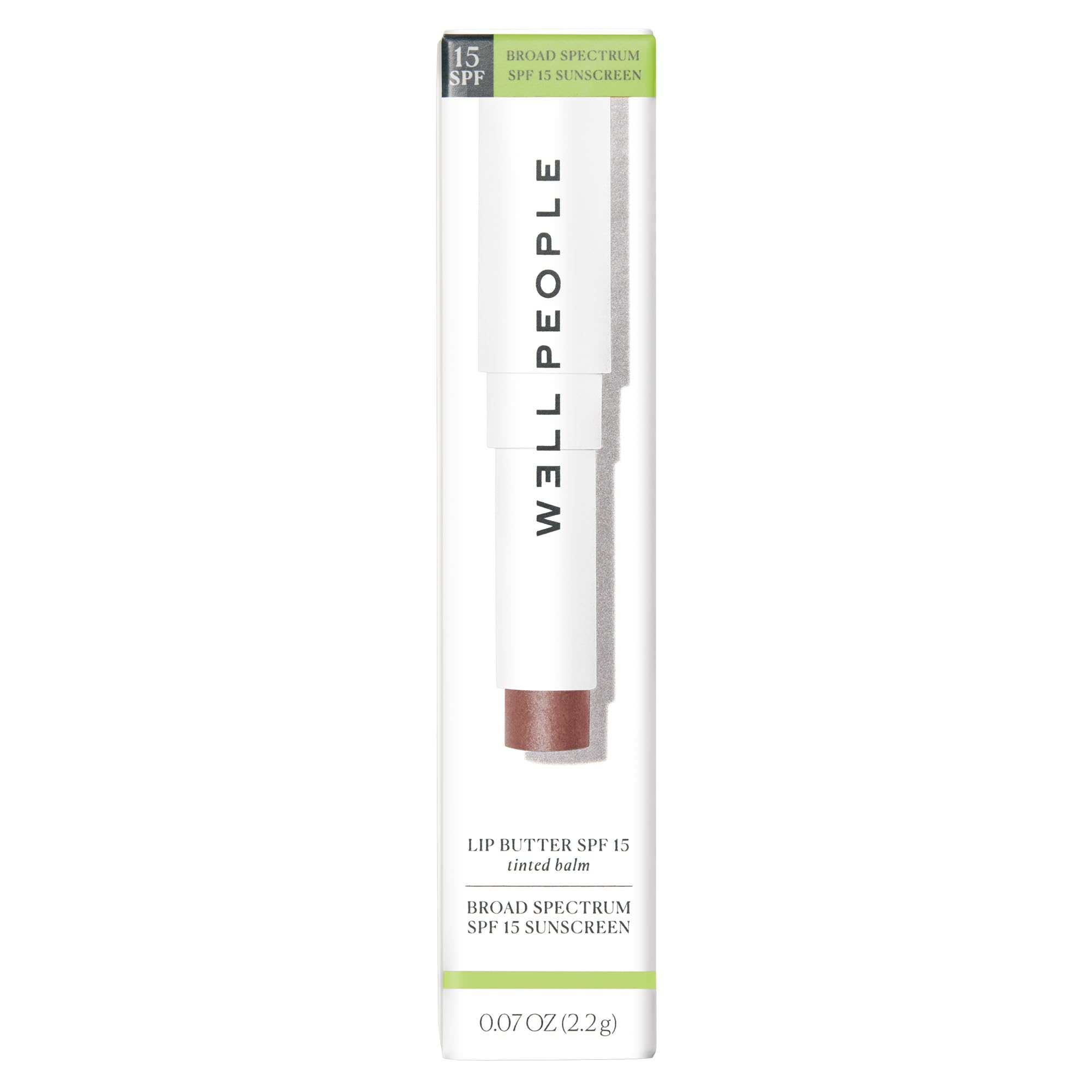 Well People Lip Butter SPF 15 Tinted Balm | Hydrating Lip Care with Sun Protection & Subtle Color