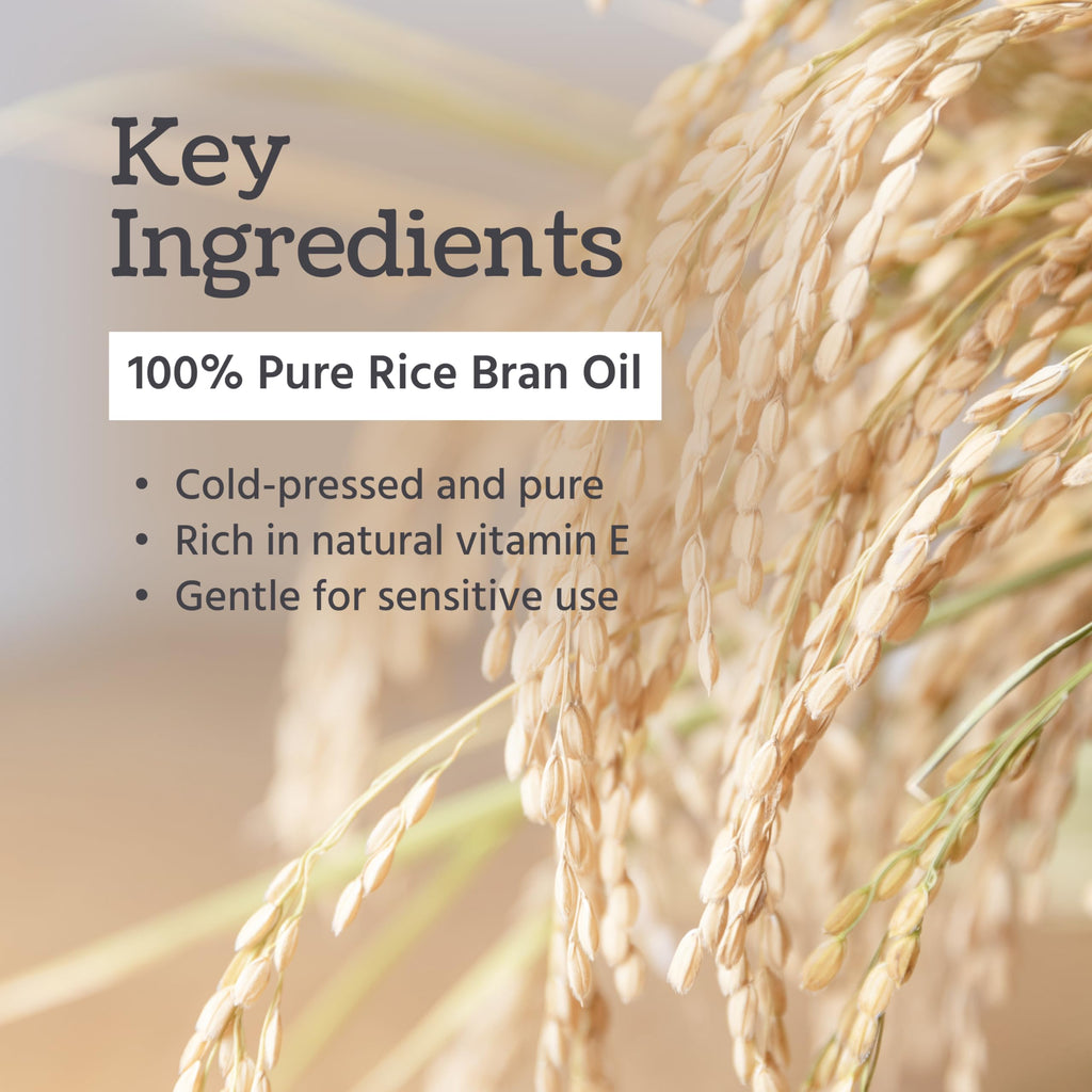 Well's Oil Rice Bran Oil — 100% Pure Carrier Oil, Refined & Cold Pressed, For Body, Skin & Hair (8 fl oz / 237 ml) Pack of 2