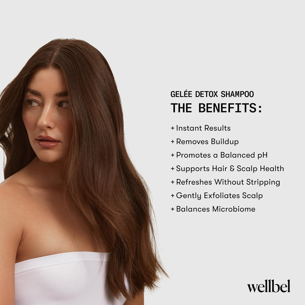 WELLBEL Gelée Detox Shampoo – pH-Balanced Scalp Detox & Gentle Exfoliation