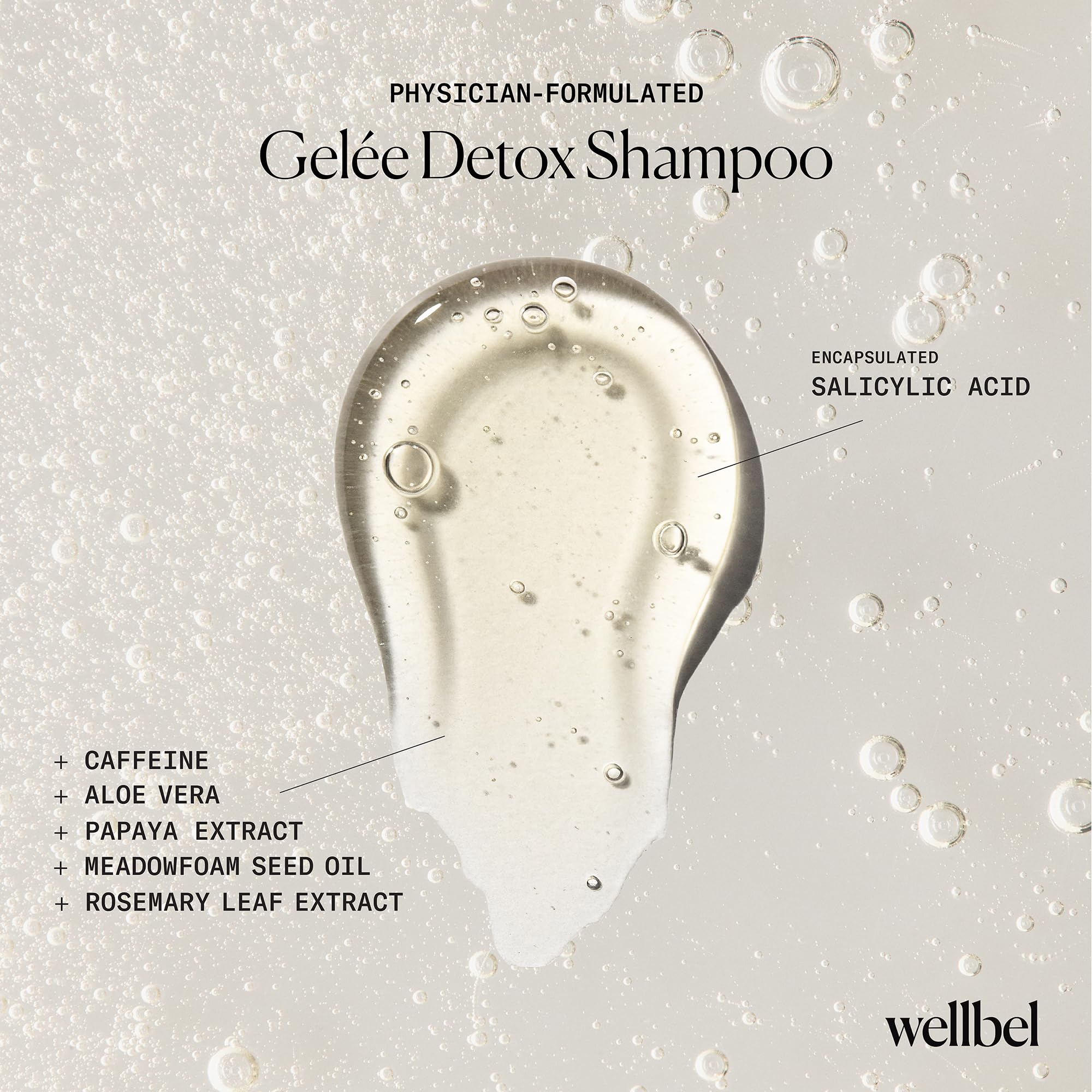 WELLBEL Gelée Detox Shampoo – pH-Balanced Scalp Detox & Gentle Exfoliation