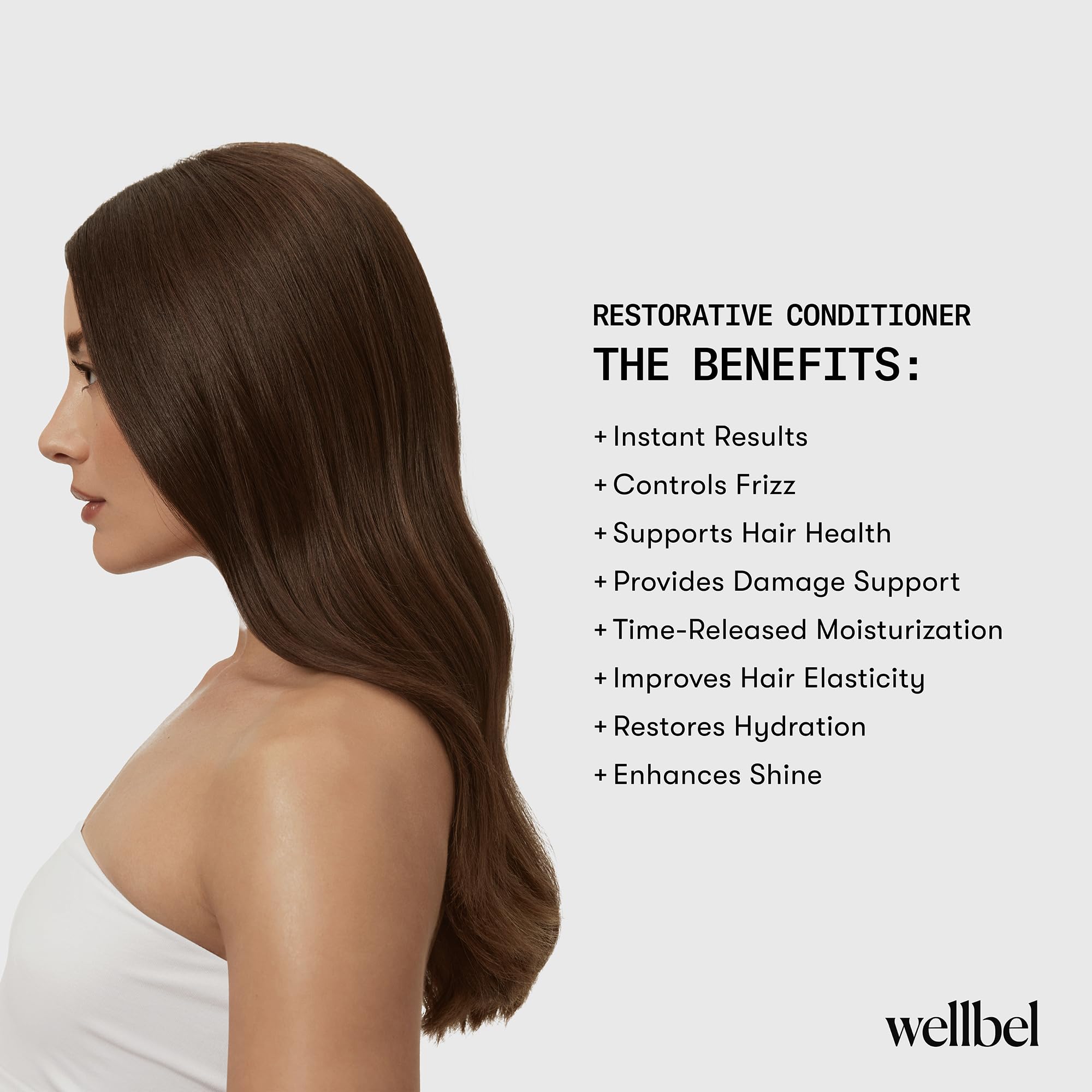 Wellbel Restorative Conditioner – Lightweight Hydration with Hyaluronic Acid & Peptides