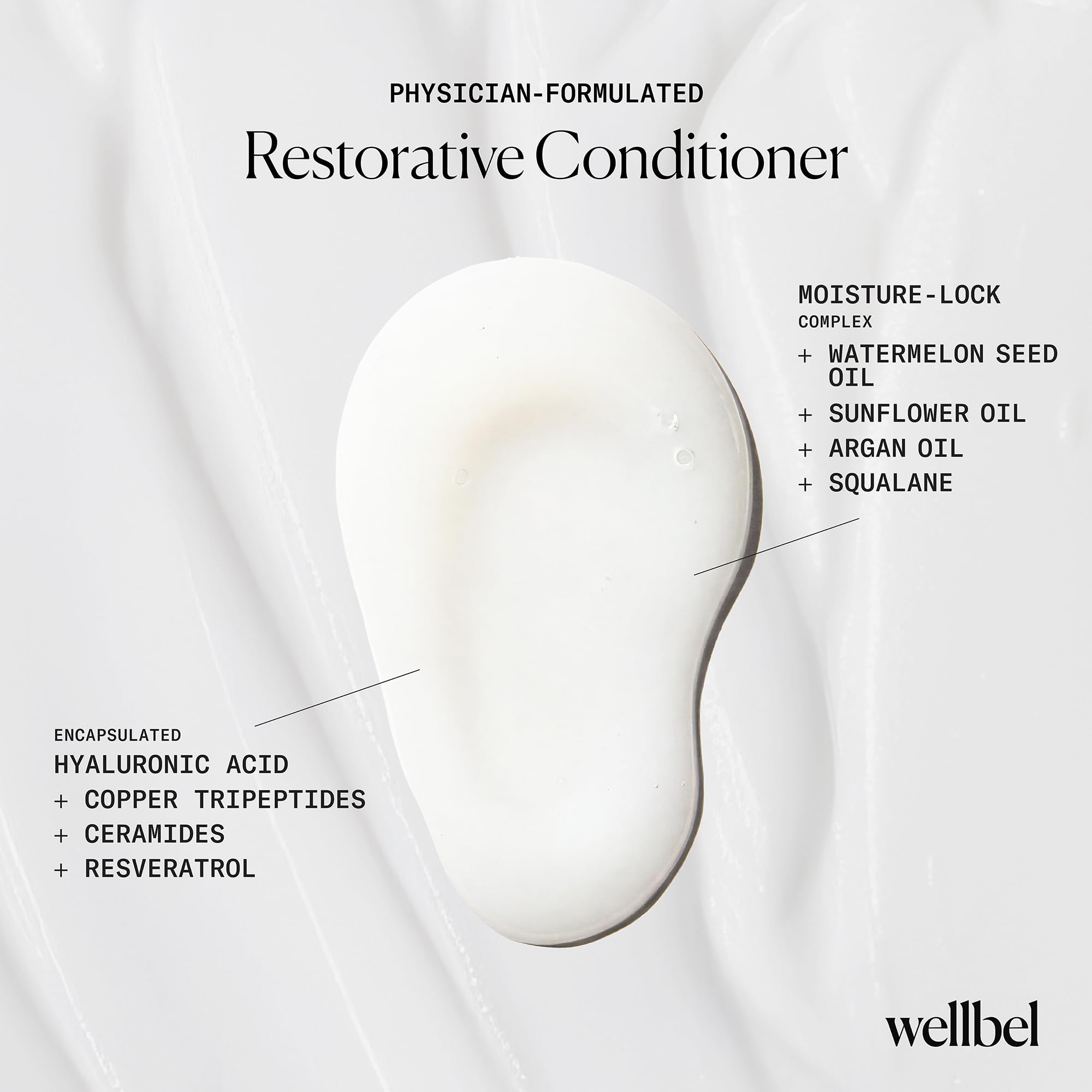 Wellbel Restorative Conditioner – Lightweight Hydration with Hyaluronic Acid & Peptides