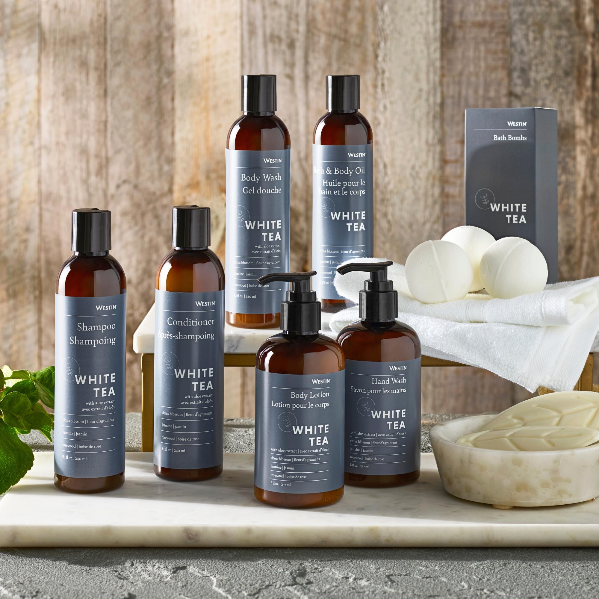 Westin White Tea Aloe Shampoo – Hydrating, Antioxidant Formula for All Hair Types | Signature White Tea Scent