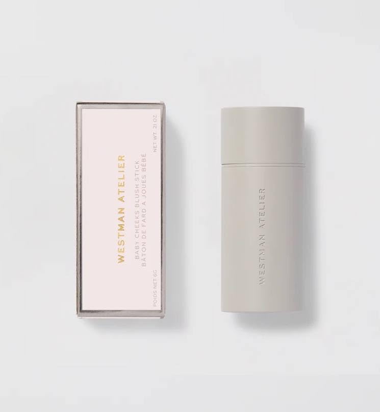 Westman Atelier Baby Cheeks Blush Stick Coquette – Bright Pinky Peach | 0.21 oz