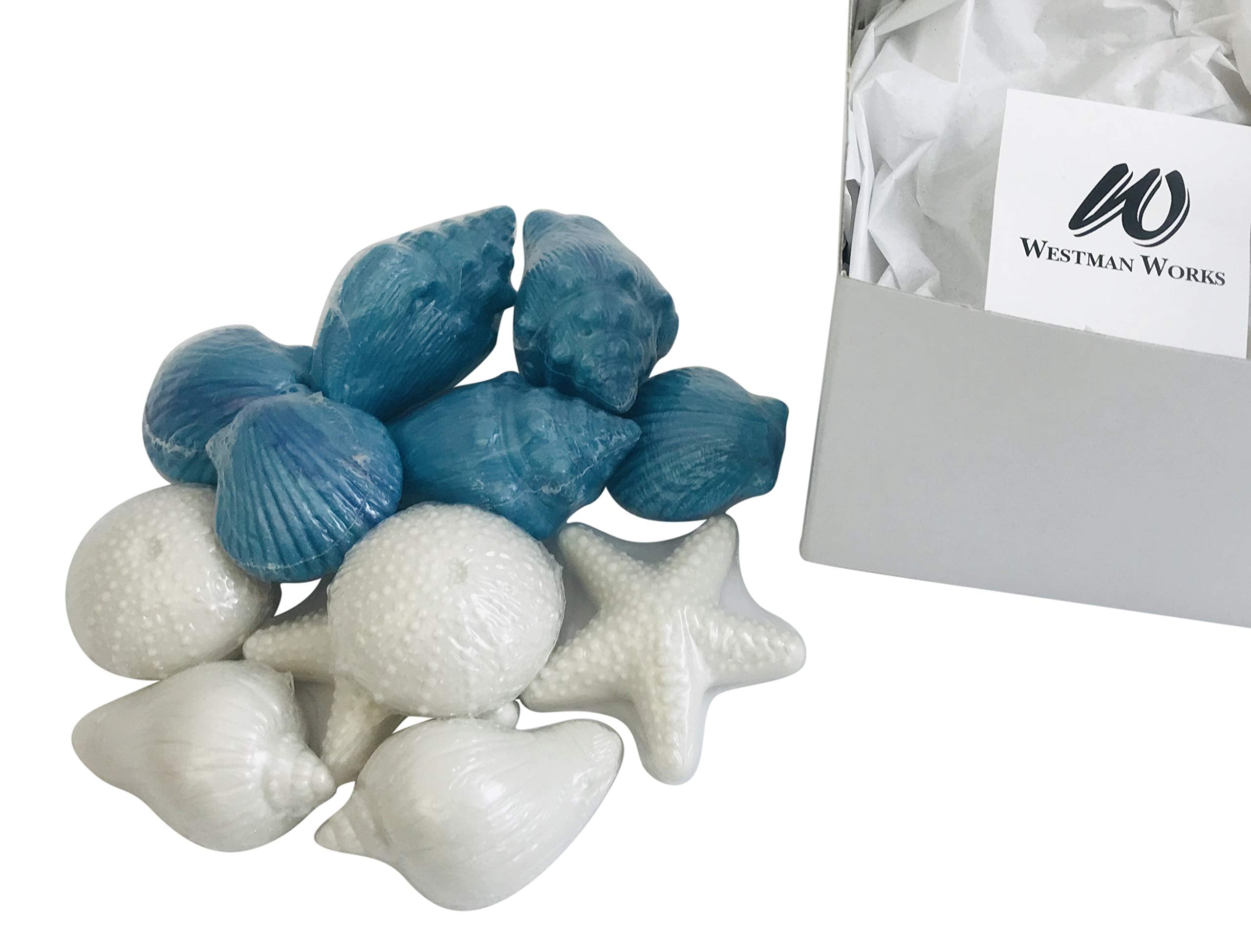 Westman Works Nautical Sea Soap Set – 12 Assorted Beach Shapes