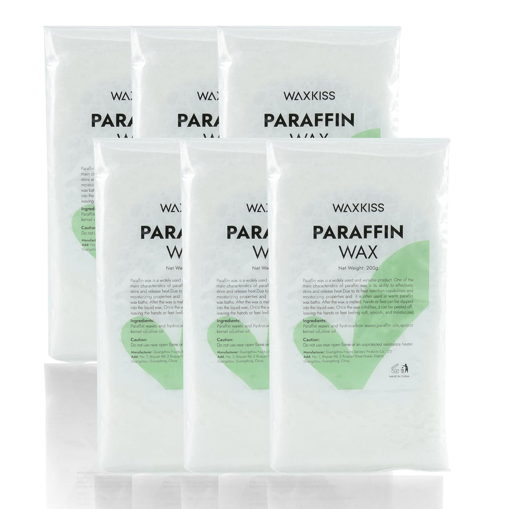 WeWax Paraffin Wax Refills – 6 Pack Unscented for Hands & Feet