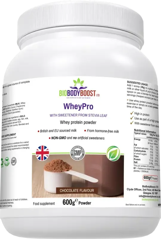 WheyPro Chocolate Whey Protein Powder | Muscle Support UK
