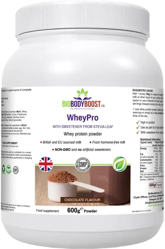 WheyPro Chocolate Whey Protein Powder | Muscle Support UK