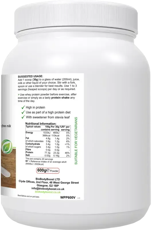 WheyPro Vanilla Whey Protein Powder | Muscle Support UK