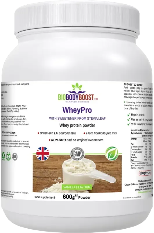WheyPro Vanilla Whey Protein Powder | Muscle Support UK