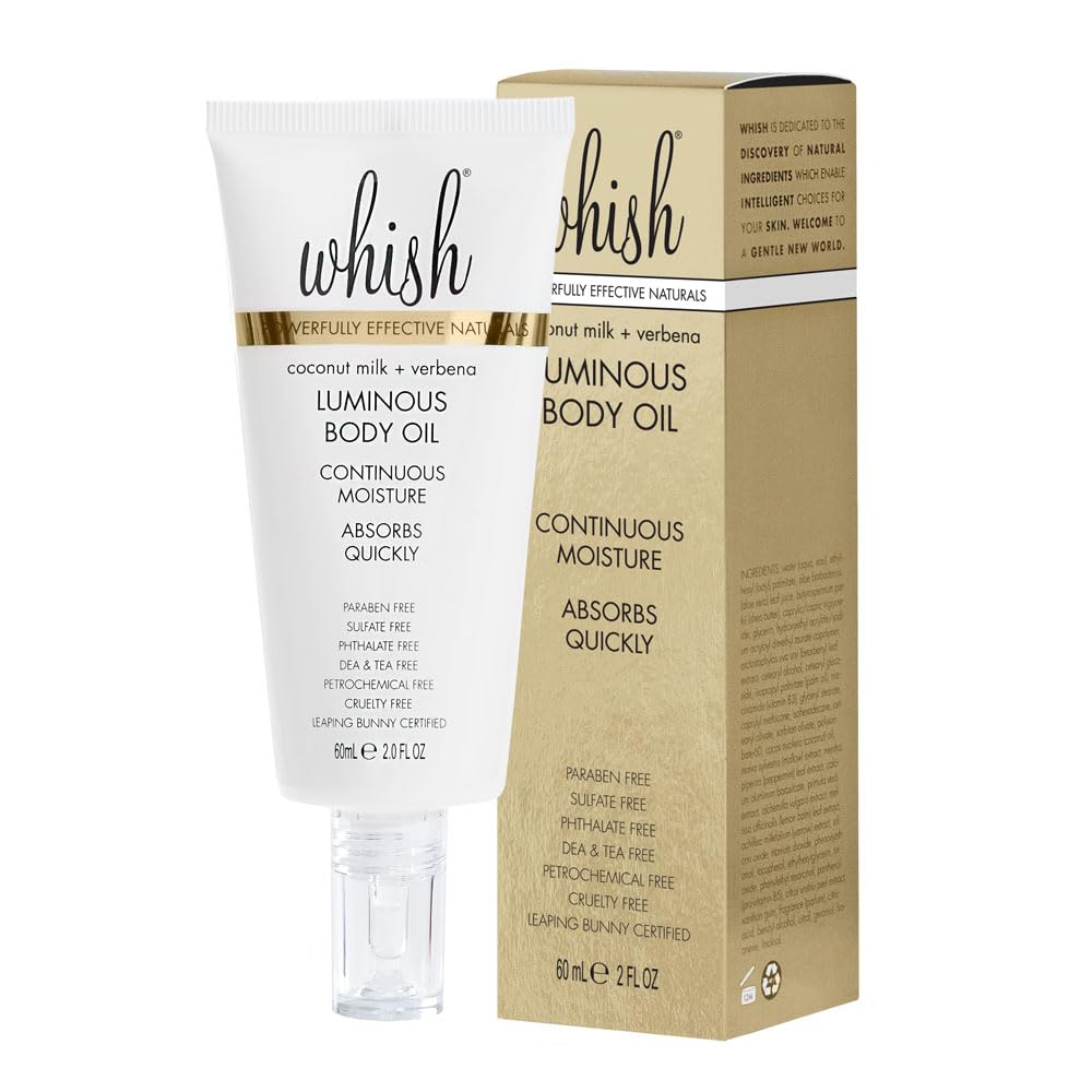 Whish Coconut Milk + Verbena Luminous Body Oil – Hydrating, Peptide-Enhanced