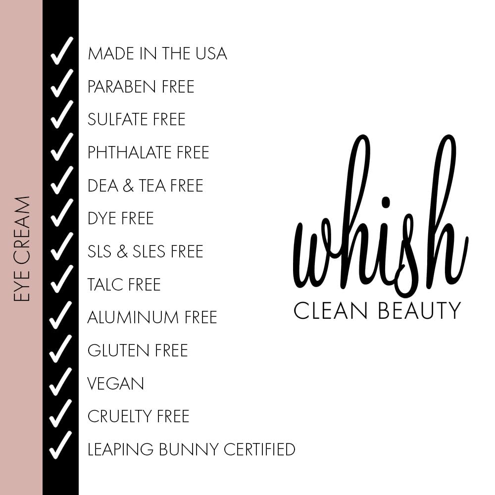 Whish Repairing Eye Cream - Bakuchiol Alternative for Puffiness, Dark Circles & Fine Lines | 0.5 fl oz